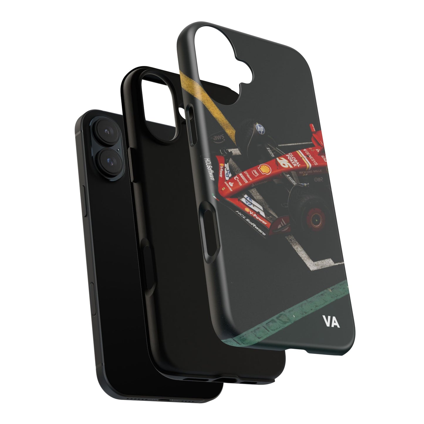 Personalized Racing Phone Case | Ferrari F1 Inspired Tough Cover for iPhone & Samsung | Motorsport Gift for Formula One Fans