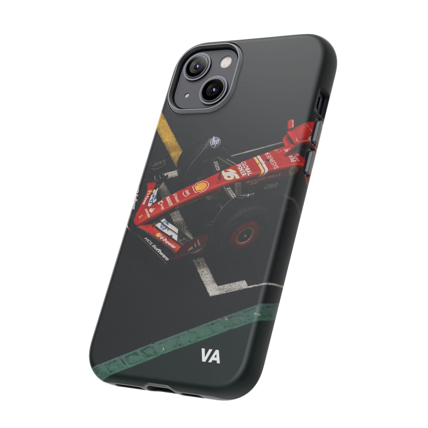 Personalized Racing Phone Case | Ferrari F1 Inspired Tough Cover for iPhone & Samsung | Motorsport Gift for Formula One Fans