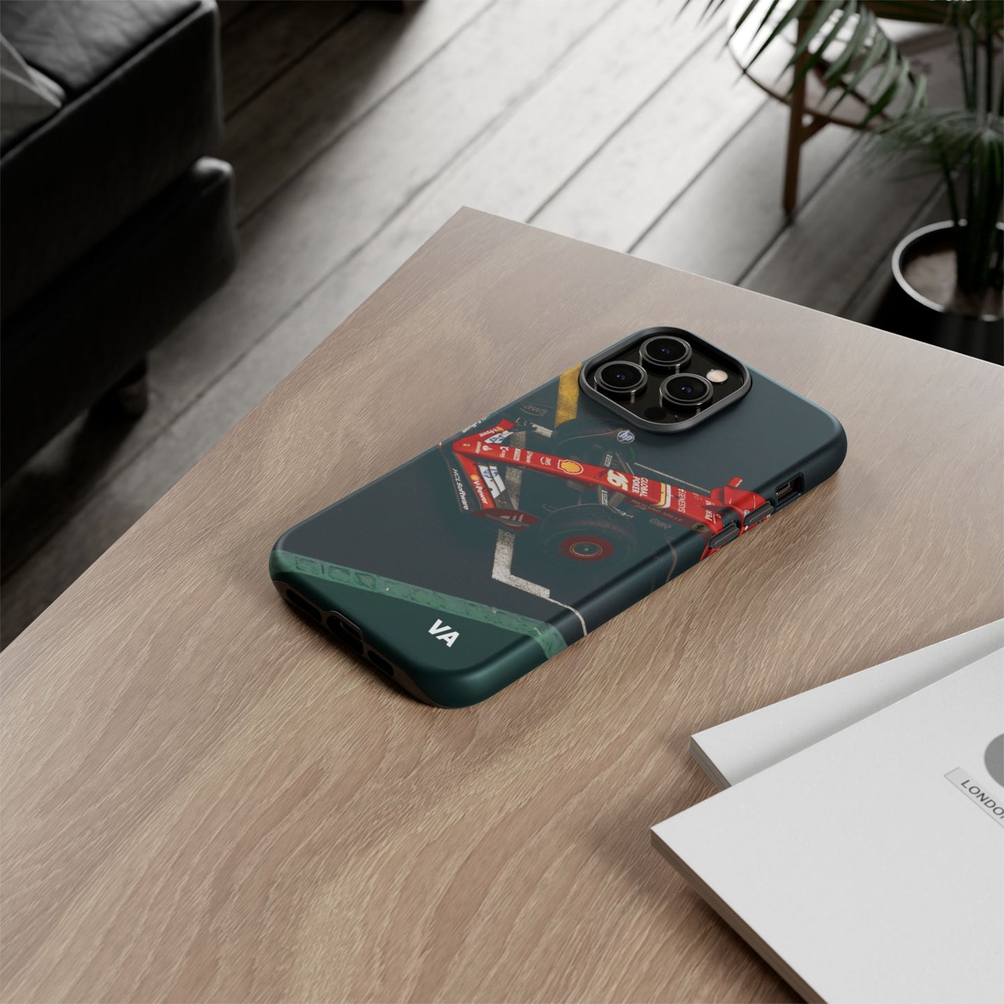 Personalized Racing Phone Case | Ferrari F1 Inspired Tough Cover for iPhone & Samsung | Motorsport Gift for Formula One Fans