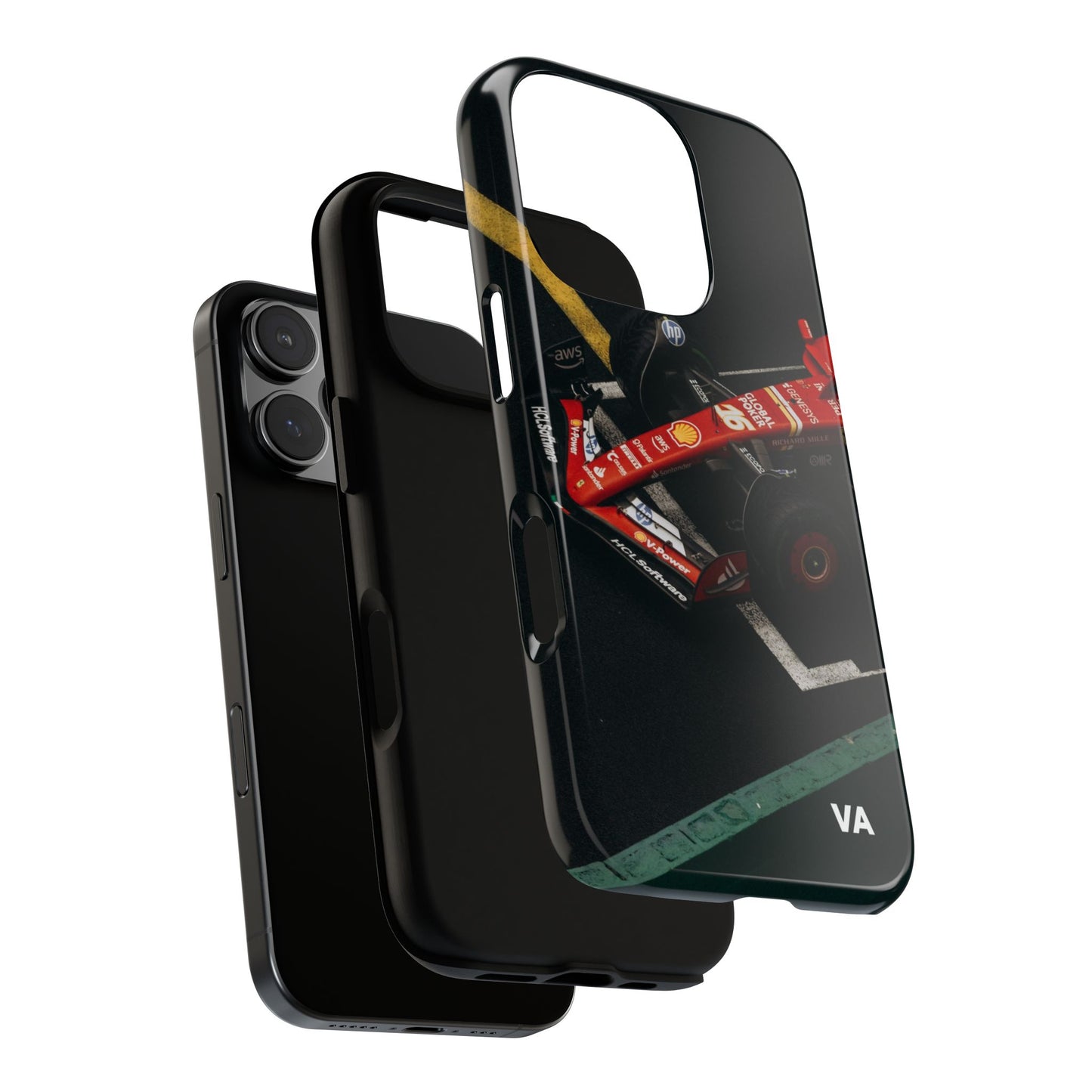 Personalized Racing Phone Case | Ferrari F1 Inspired Tough Cover for iPhone & Samsung | Motorsport Gift for Formula One Fans