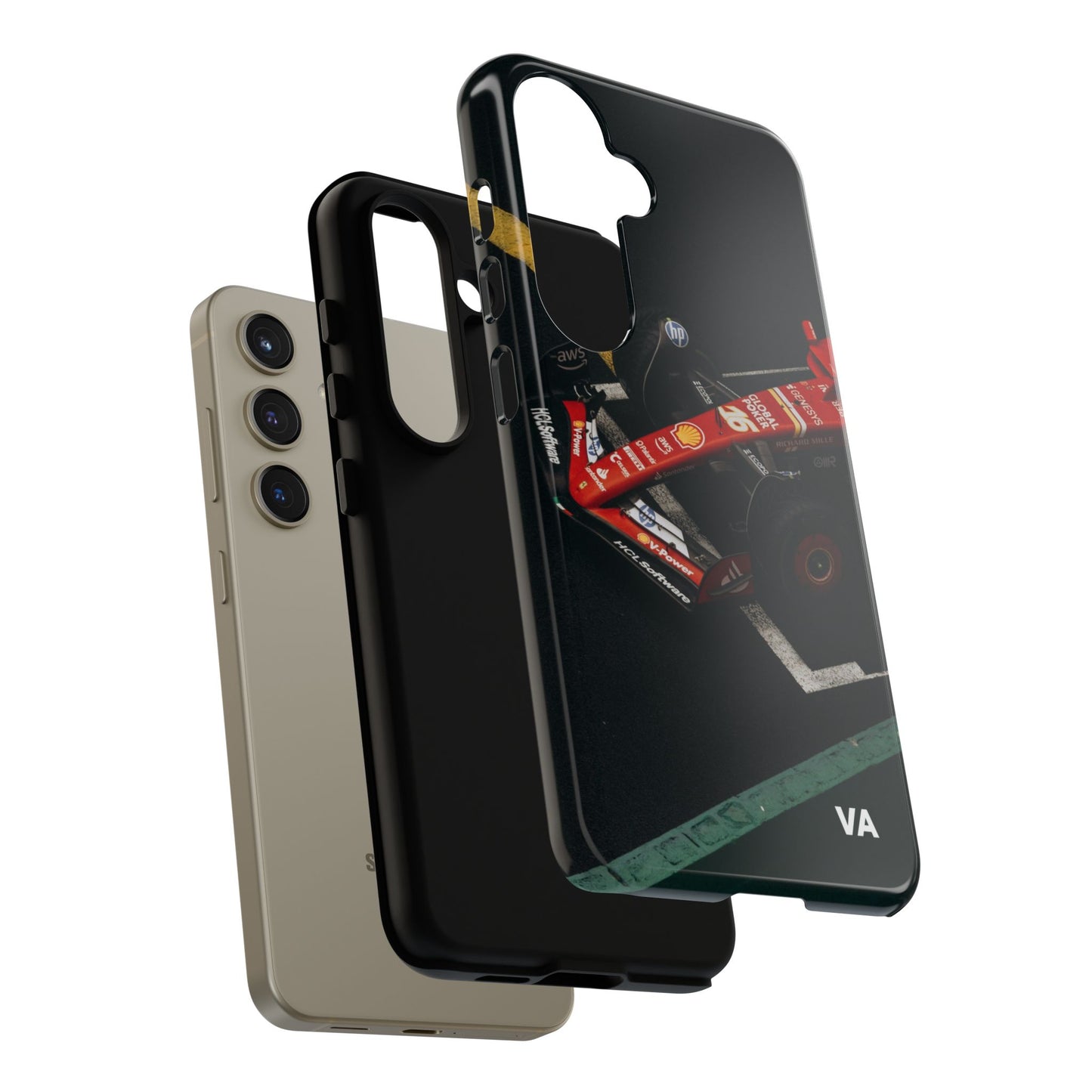 Personalized Racing Phone Case | Ferrari F1 Inspired Tough Cover for iPhone & Samsung | Motorsport Gift for Formula One Fans