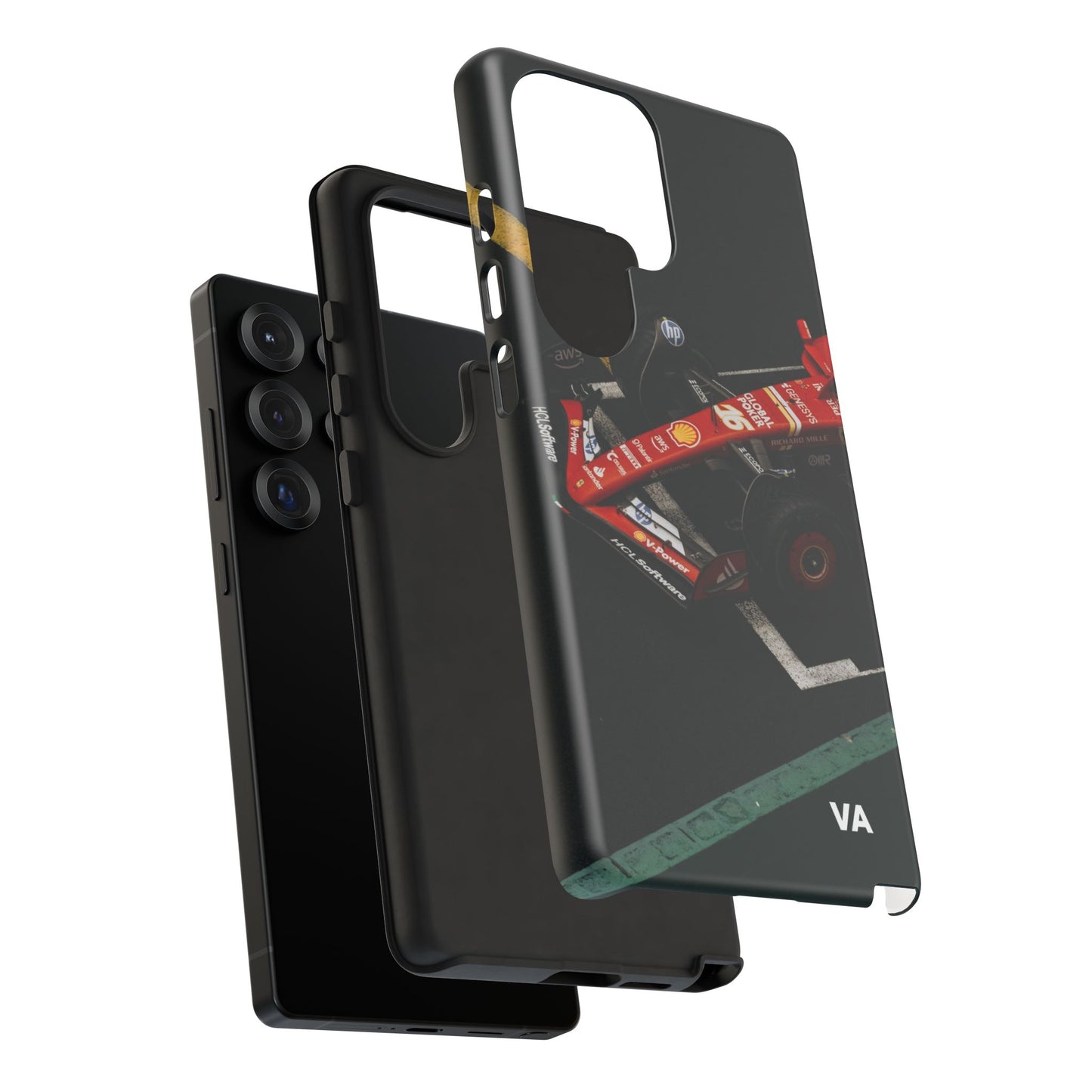 Personalized Racing Phone Case | Ferrari F1 Inspired Tough Cover for iPhone & Samsung | Motorsport Gift for Formula One Fans