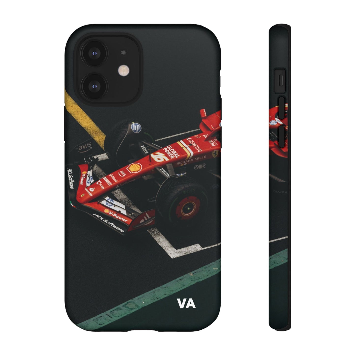 Personalized Racing Phone Case | Ferrari F1 Inspired Tough Cover for iPhone & Samsung | Motorsport Gift for Formula One Fans