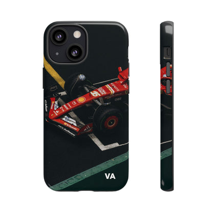 Personalized Racing Phone Case | Ferrari F1 Inspired Tough Cover for iPhone & Samsung | Motorsport Gift for Formula One Fans