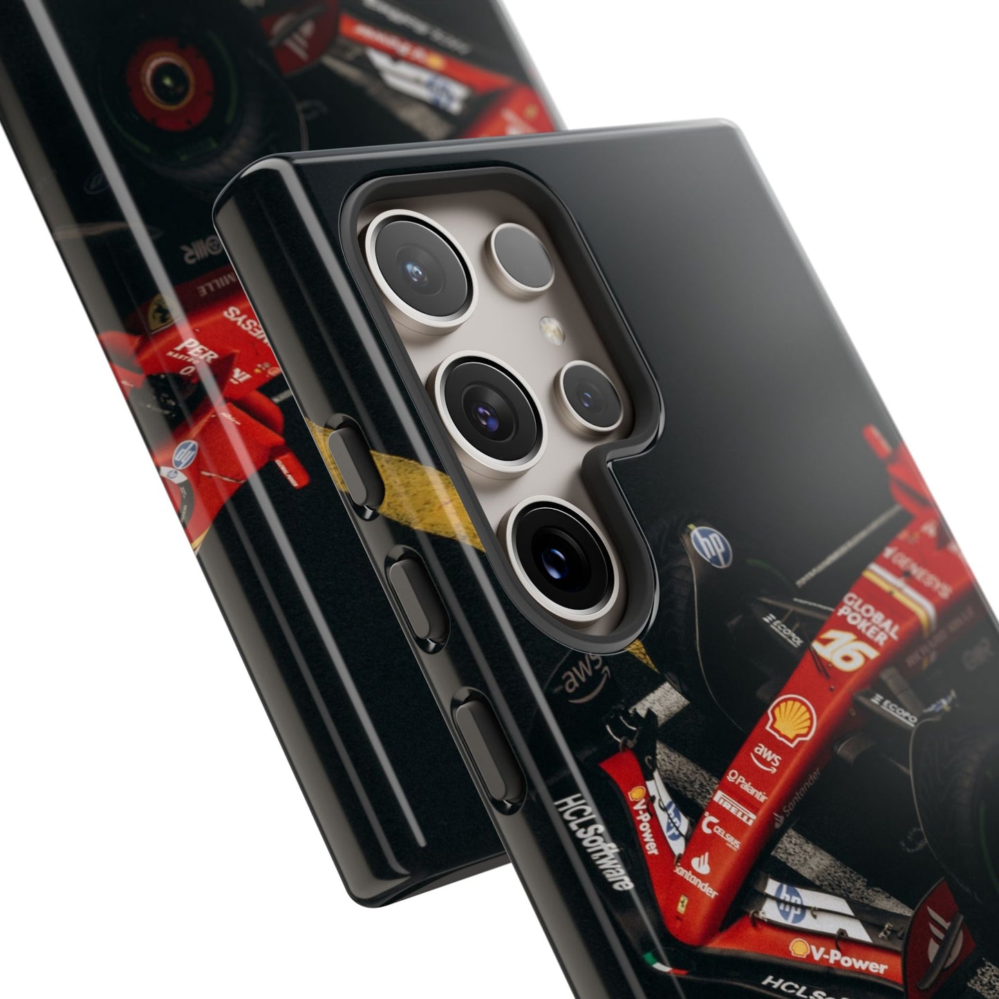 Personalized Racing Phone Case | Ferrari F1 Inspired Tough Cover for iPhone & Samsung | Motorsport Gift for Formula One Fans