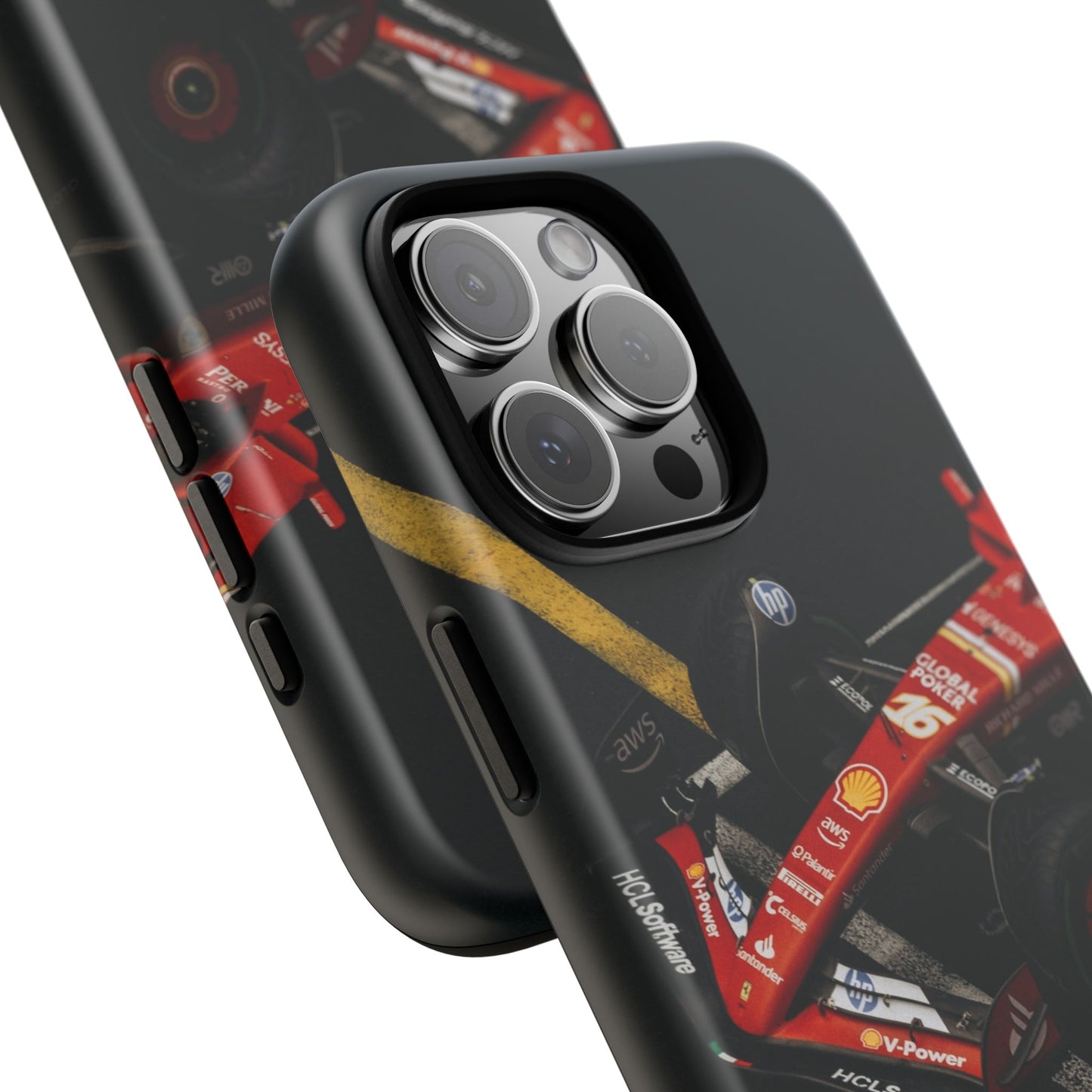 Personalized Racing Phone Case | Ferrari F1 Inspired Tough Cover for iPhone & Samsung | Motorsport Gift for Formula One Fans