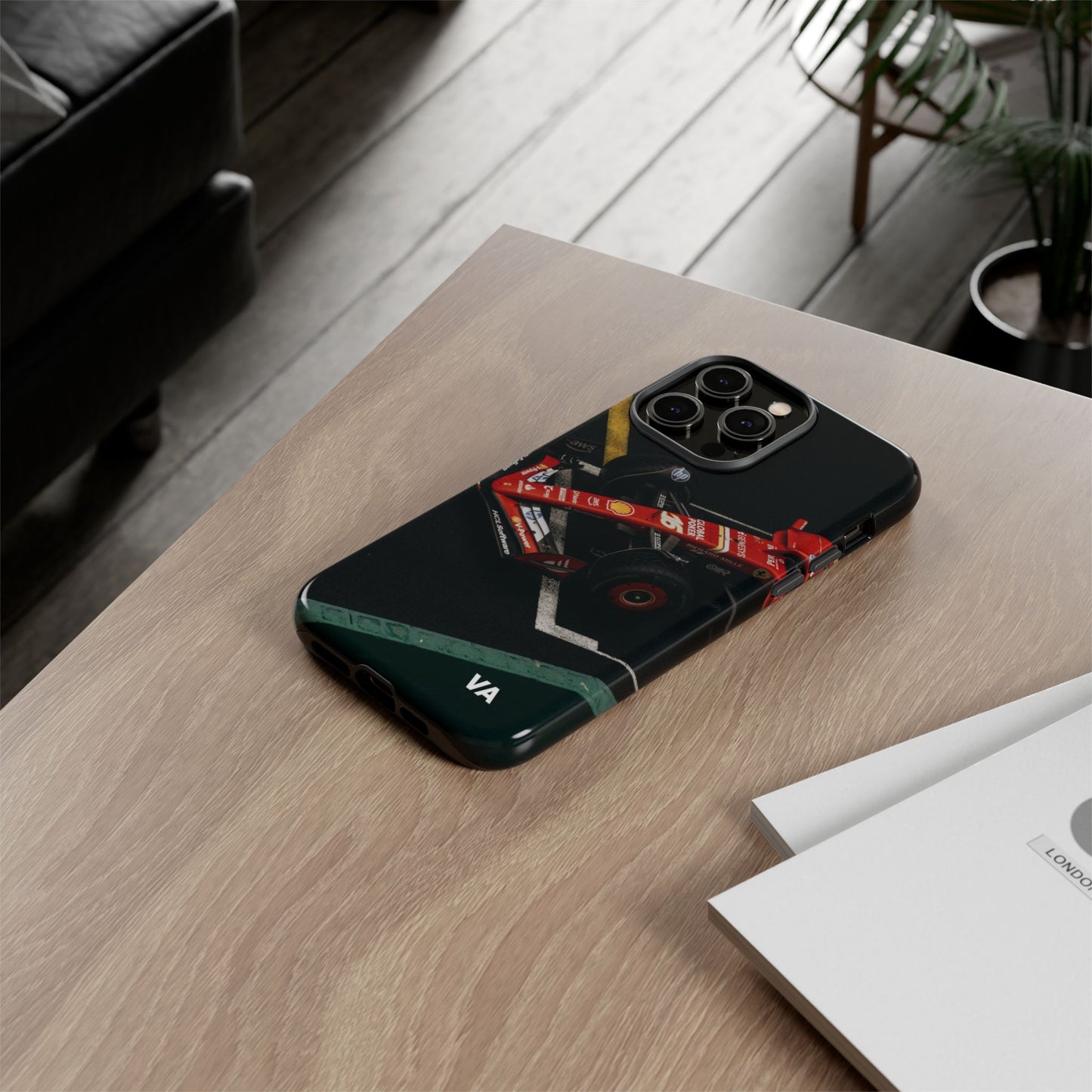 Personalized Racing Phone Case | Ferrari F1 Inspired Tough Cover for iPhone & Samsung | Motorsport Gift for Formula One Fans