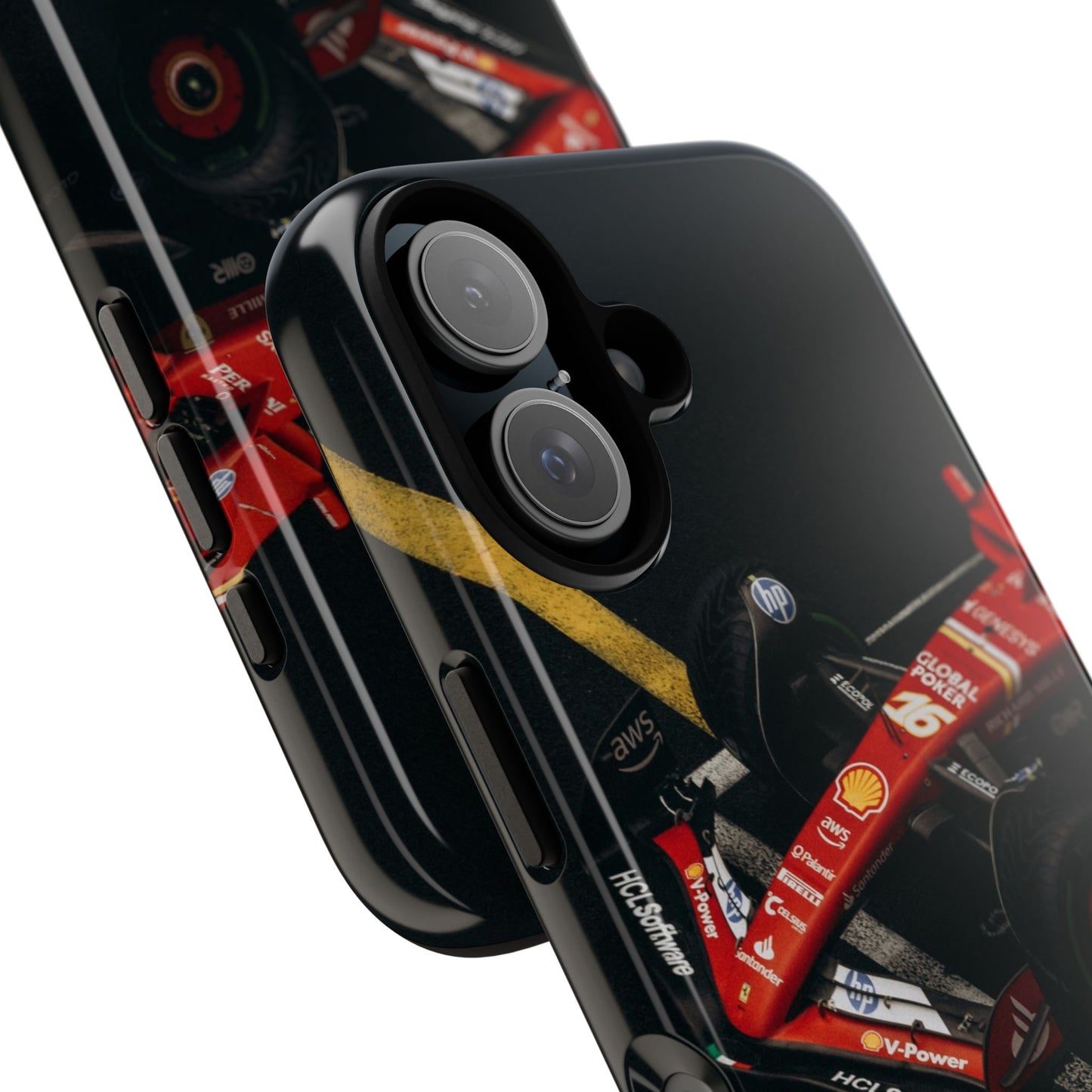 Personalized Racing Phone Case | Ferrari F1 Inspired Tough Cover for iPhone & Samsung | Motorsport Gift for Formula One Fans