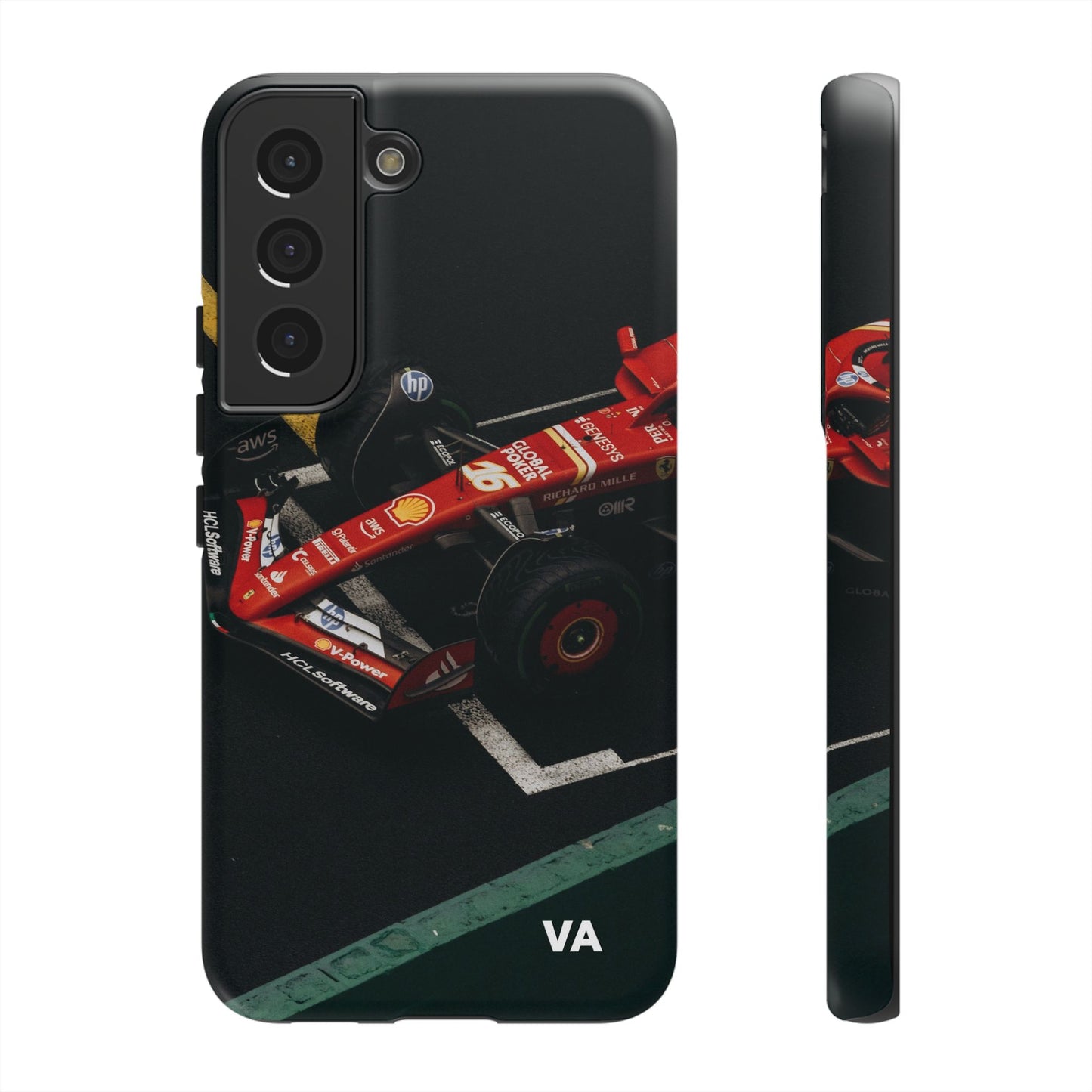 Personalized Racing Phone Case | Ferrari F1 Inspired Tough Cover for iPhone & Samsung | Motorsport Gift for Formula One Fans