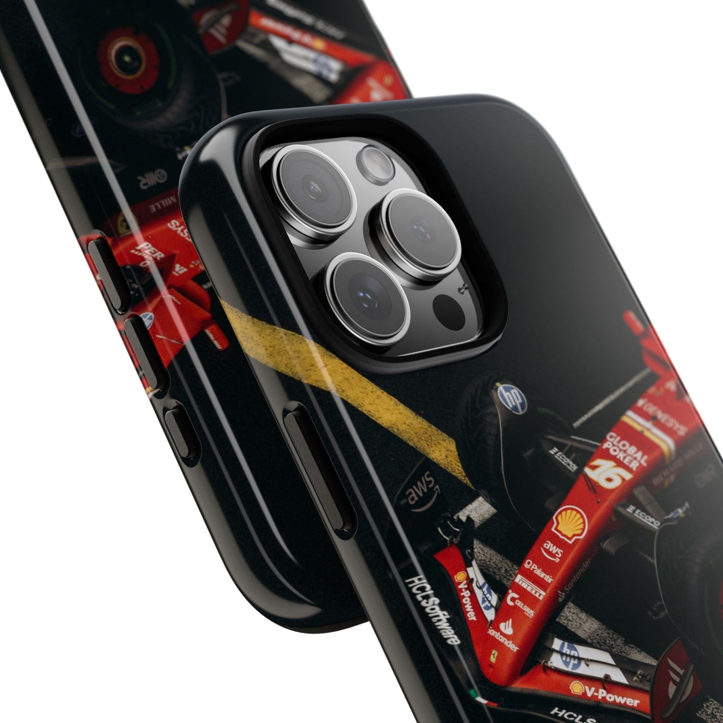 Personalized Racing Phone Case | Ferrari F1 Inspired Tough Cover for iPhone & Samsung | Motorsport Gift for Formula One Fans