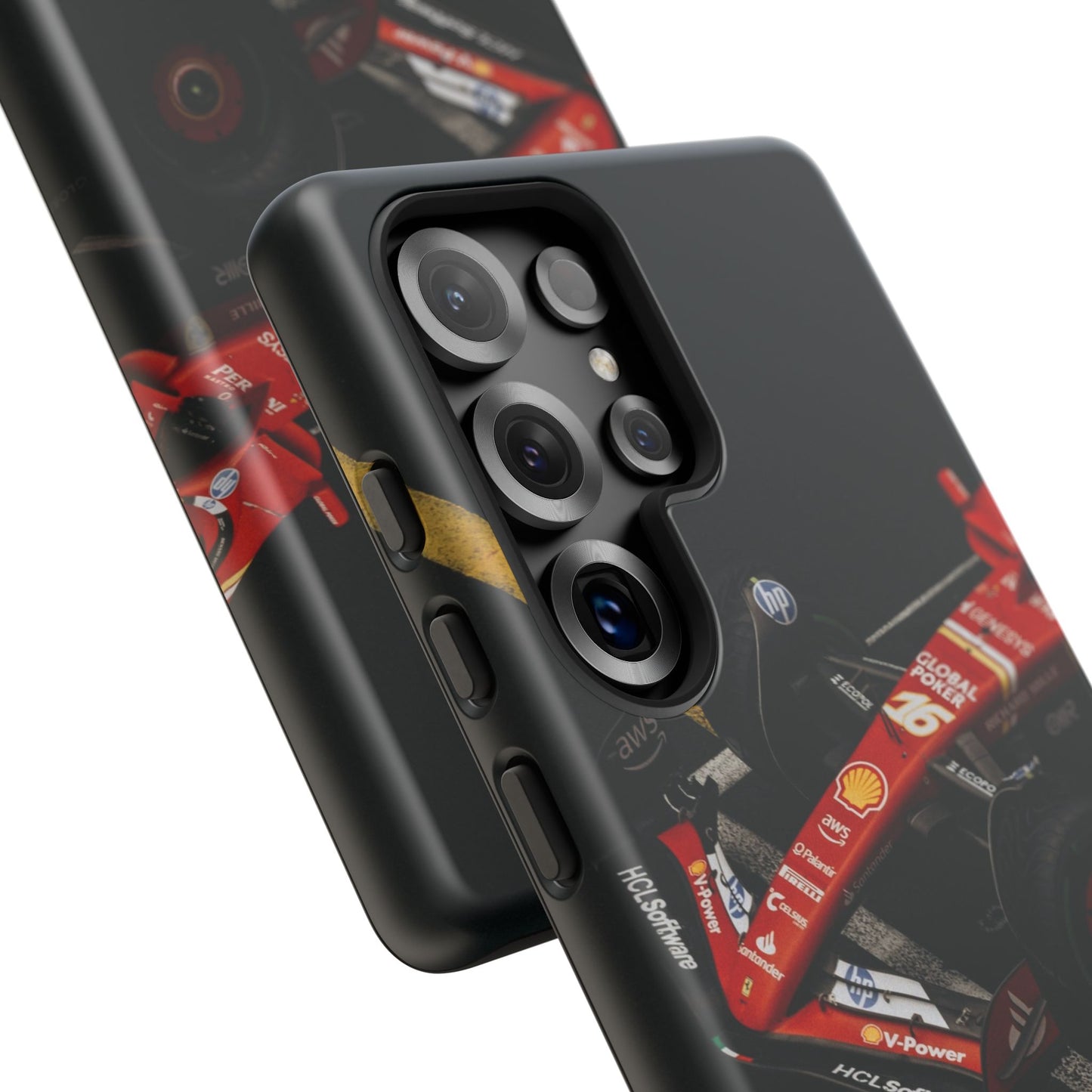 Personalized Racing Phone Case | Ferrari F1 Inspired Tough Cover for iPhone & Samsung | Motorsport Gift for Formula One Fans