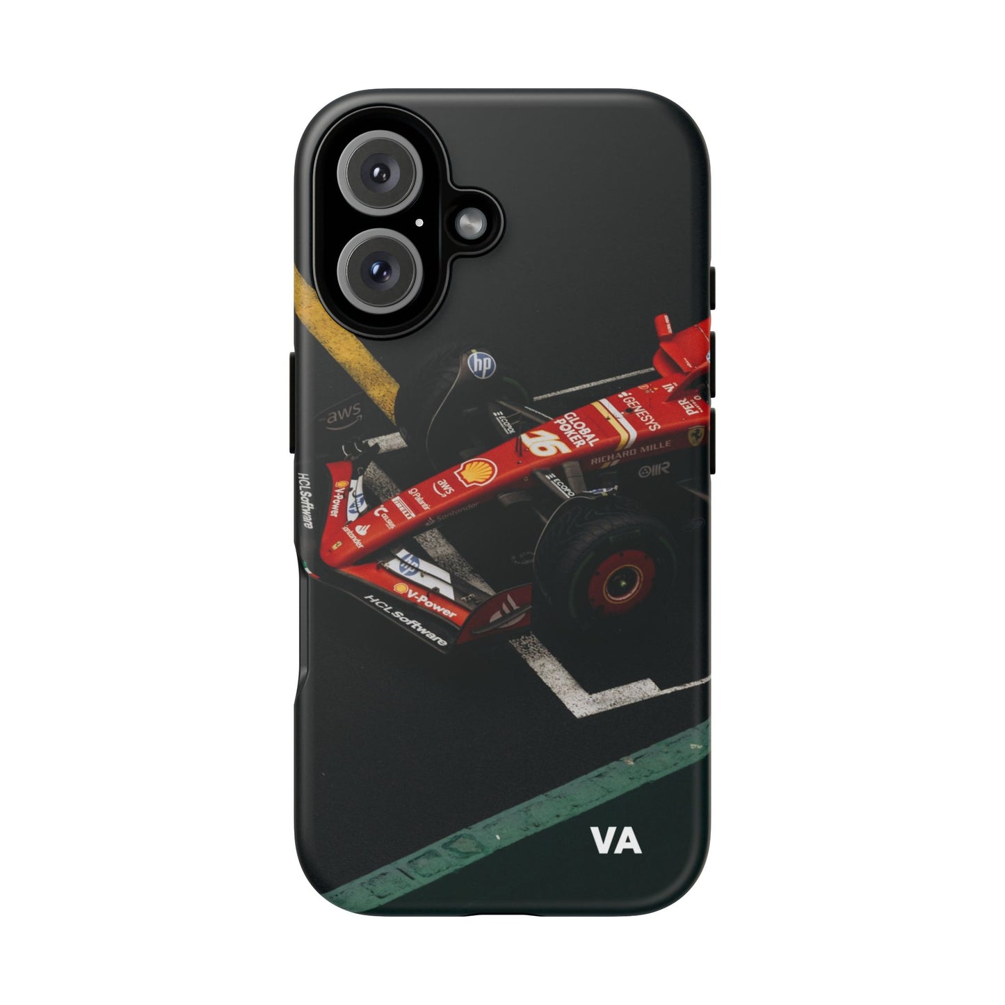 Personalized Racing Phone Case | Ferrari F1 Inspired Tough Cover for iPhone & Samsung | Motorsport Gift for Formula One Fans