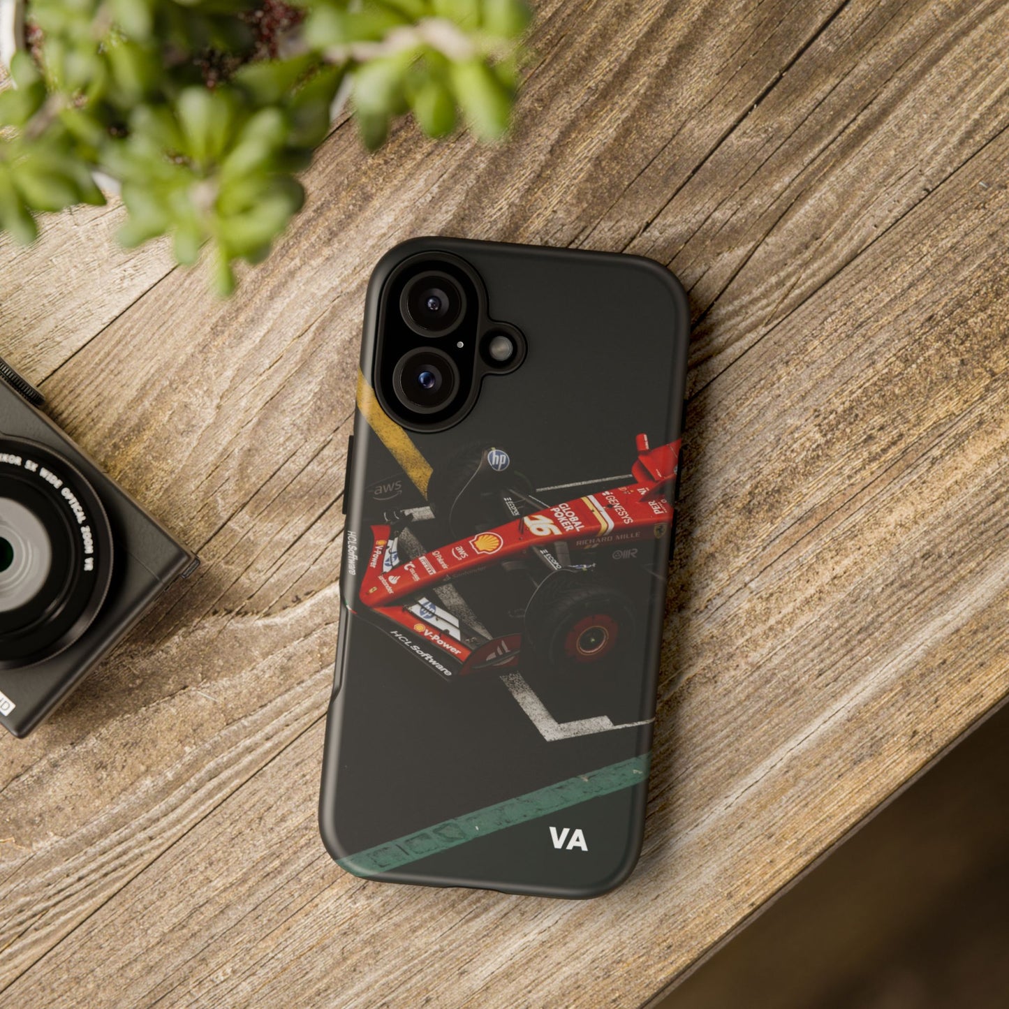 Personalized Racing Phone Case | Ferrari F1 Inspired Tough Cover for iPhone & Samsung | Motorsport Gift for Formula One Fans