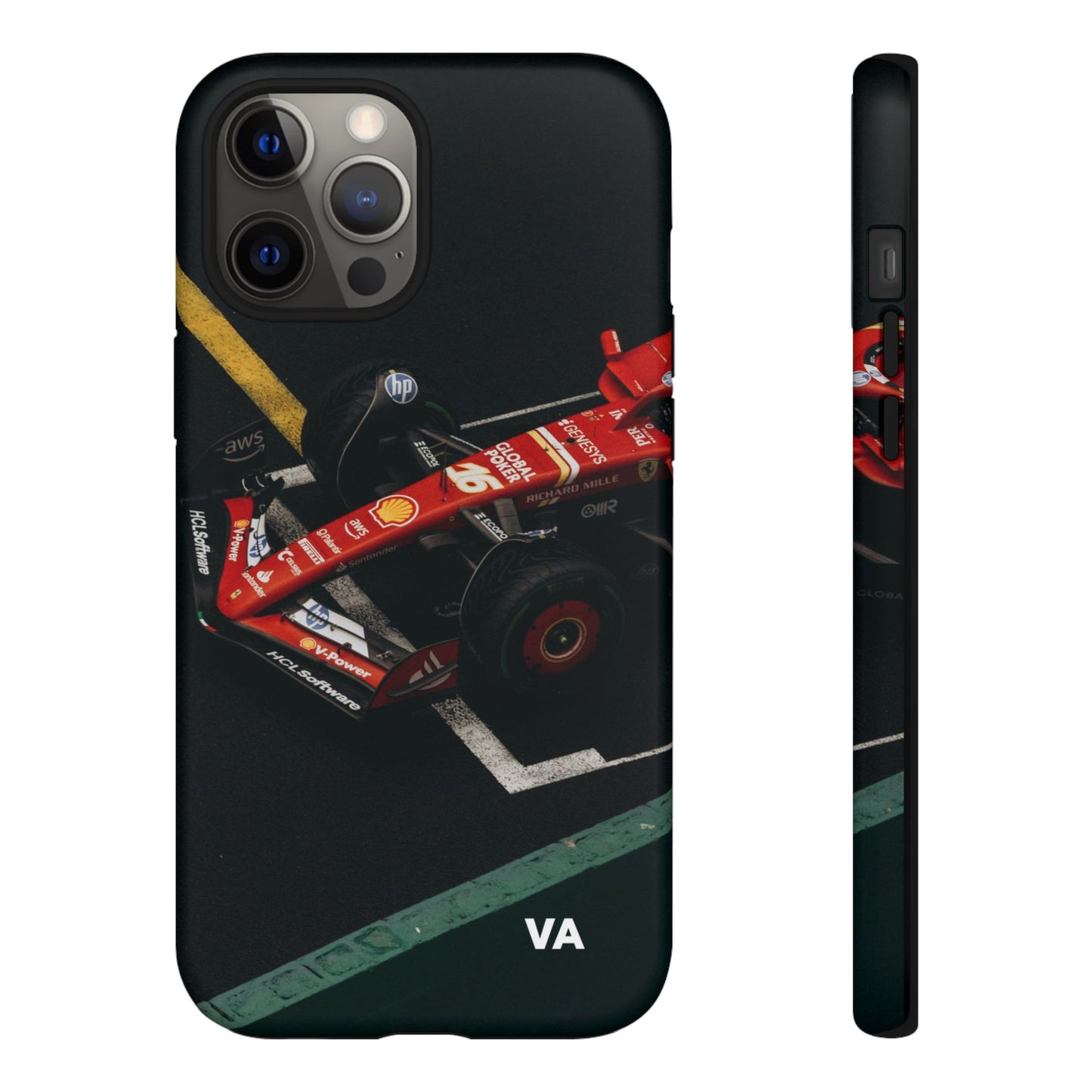 Personalized Racing Phone Case | Ferrari F1 Inspired Tough Cover for iPhone & Samsung | Motorsport Gift for Formula One Fans