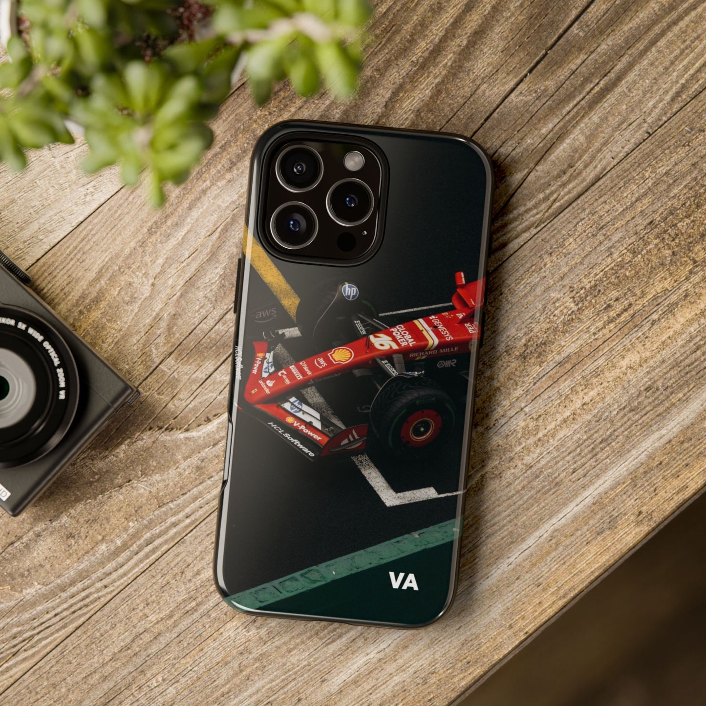 Personalized Racing Phone Case | Ferrari F1 Inspired Tough Cover for iPhone & Samsung | Motorsport Gift for Formula One Fans
