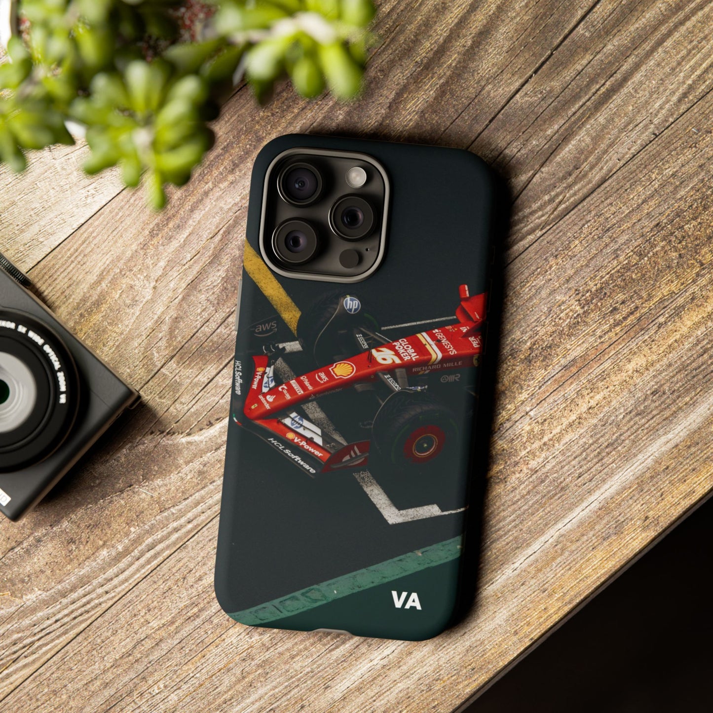 Personalized Racing Phone Case | Ferrari F1 Inspired Tough Cover for iPhone & Samsung | Motorsport Gift for Formula One Fans