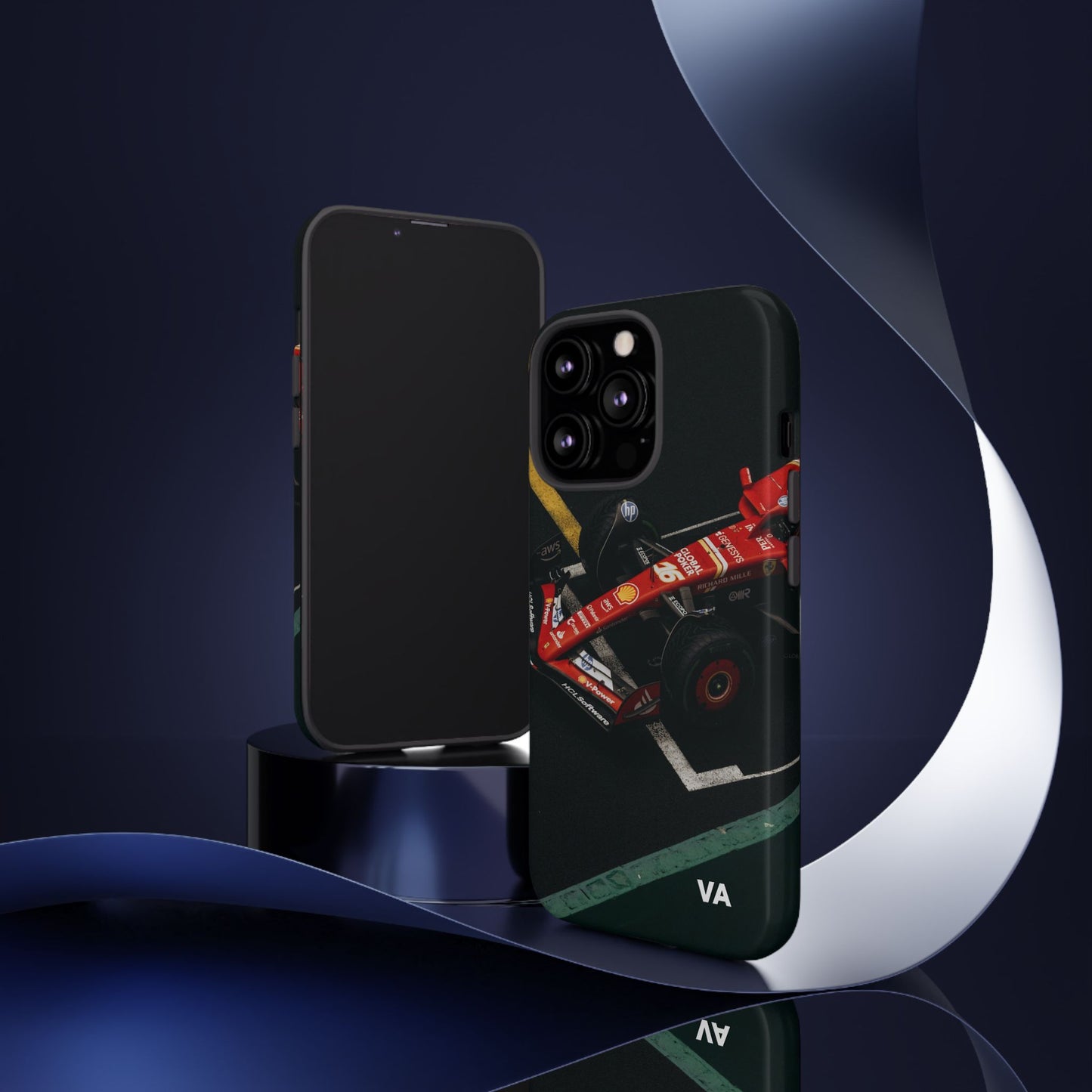Personalized Racing Phone Case | Ferrari F1 Inspired Tough Cover for iPhone & Samsung | Motorsport Gift for Formula One Fans