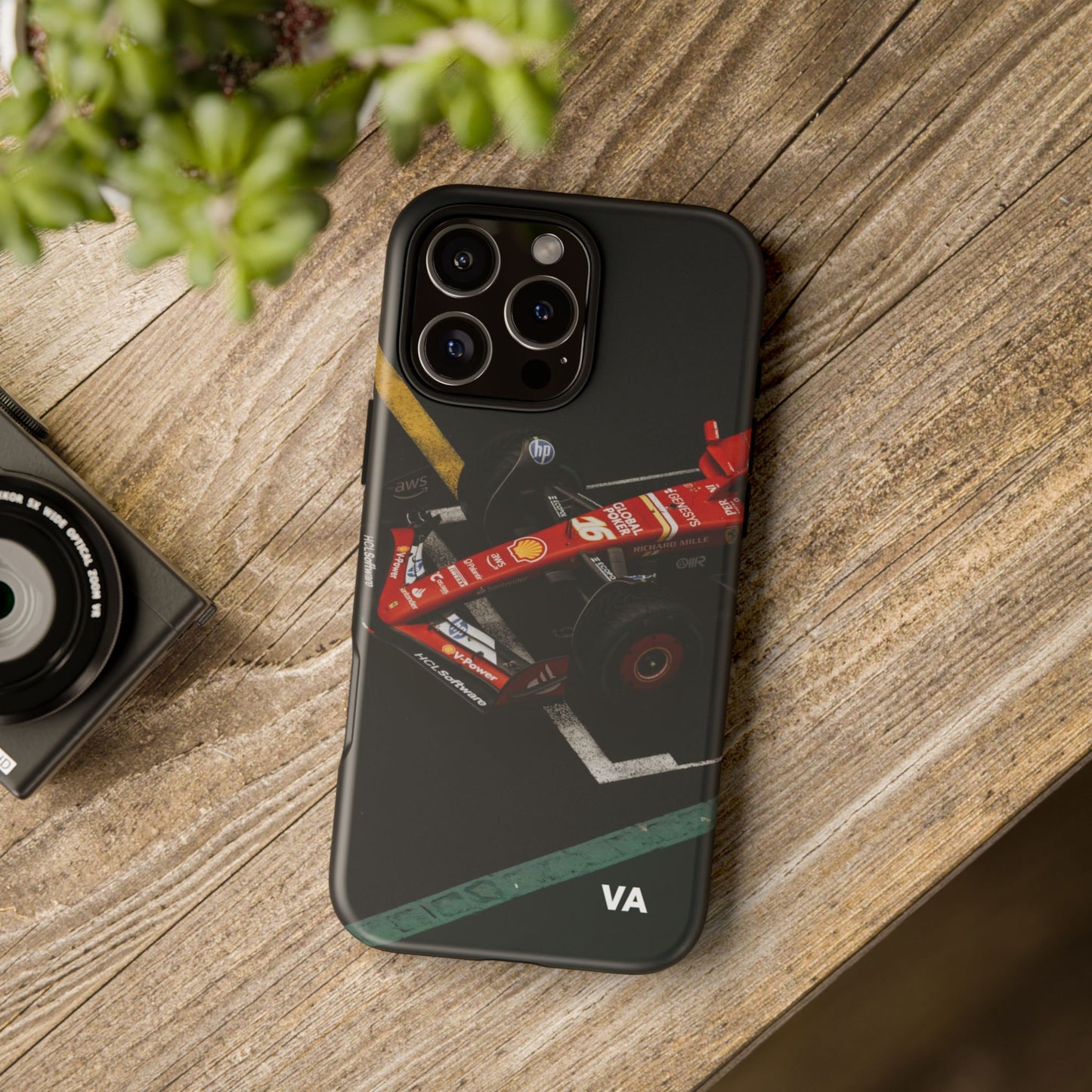 Personalized Racing Phone Case | Ferrari F1 Inspired Tough Cover for iPhone & Samsung | Motorsport Gift for Formula One Fans