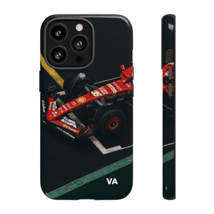 Personalized Racing Phone Case | Ferrari F1 Inspired Tough Cover for iPhone & Samsung | Motorsport Gift for Formula One Fans