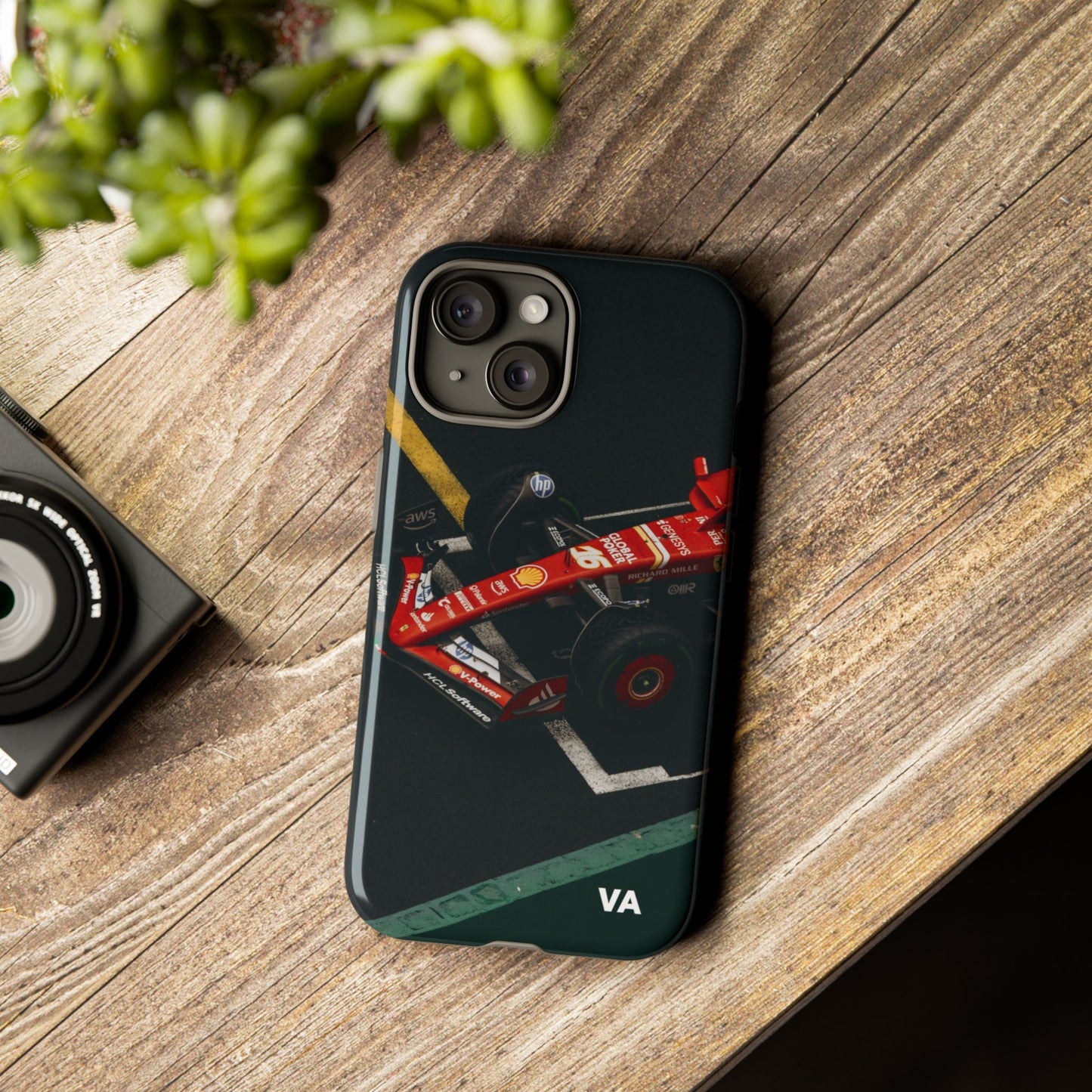 Personalized Racing Phone Case | Ferrari F1 Inspired Tough Cover for iPhone & Samsung | Motorsport Gift for Formula One Fans