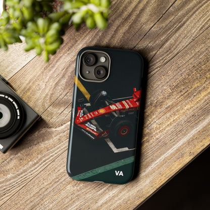 Personalized Racing Phone Case | Ferrari F1 Inspired Tough Cover for iPhone & Samsung | Motorsport Gift for Formula One Fans
