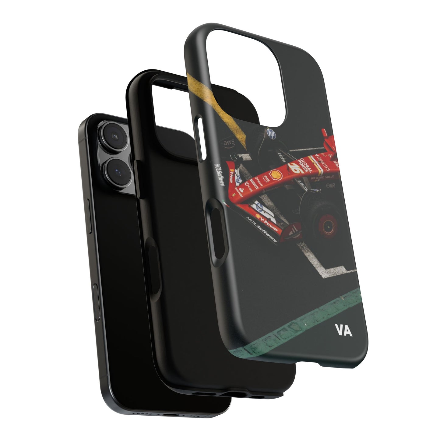 Personalized Racing Phone Case | Ferrari F1 Inspired Tough Cover for iPhone & Samsung | Motorsport Gift for Formula One Fans