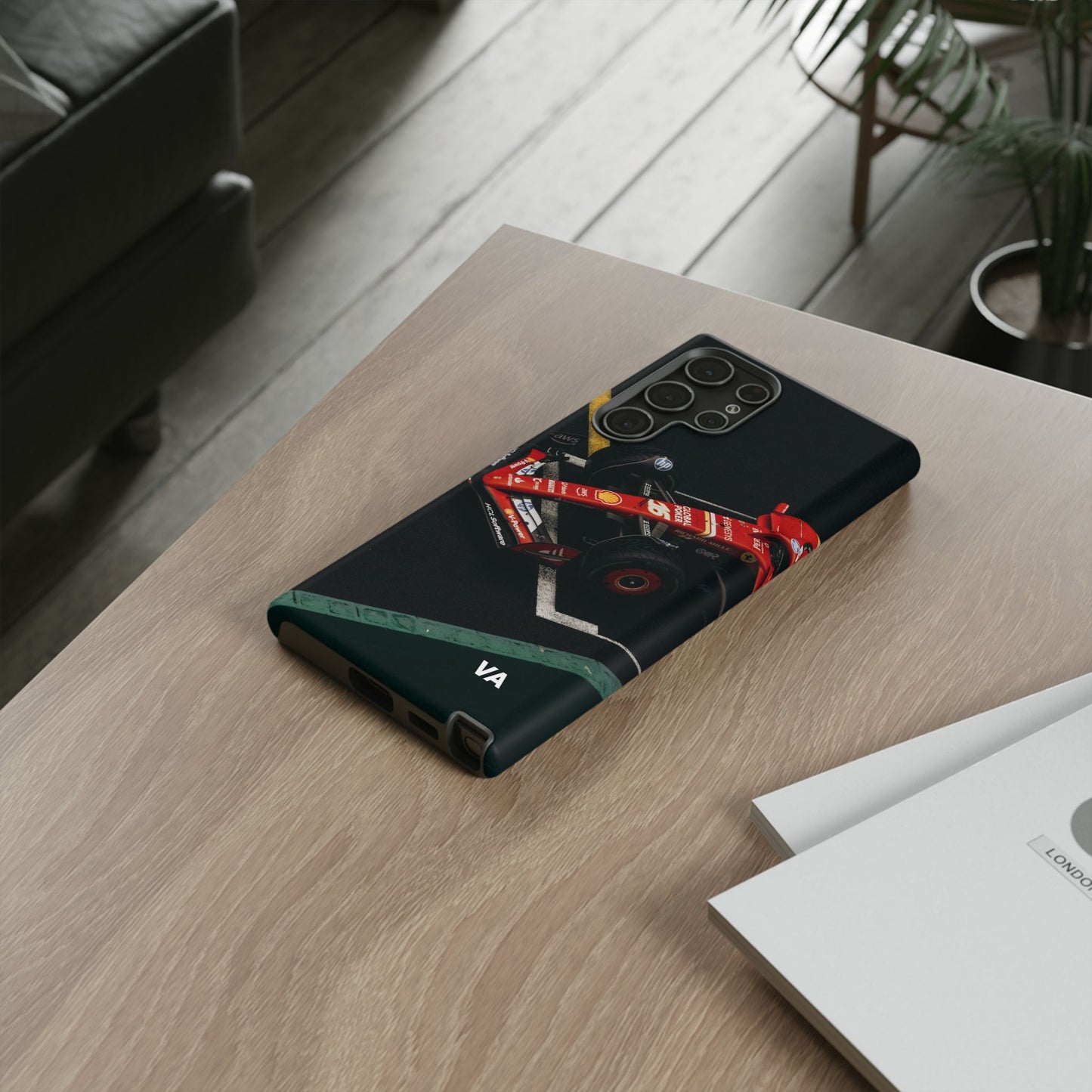 Personalized Racing Phone Case | Ferrari F1 Inspired Tough Cover for iPhone & Samsung | Motorsport Gift for Formula One Fans