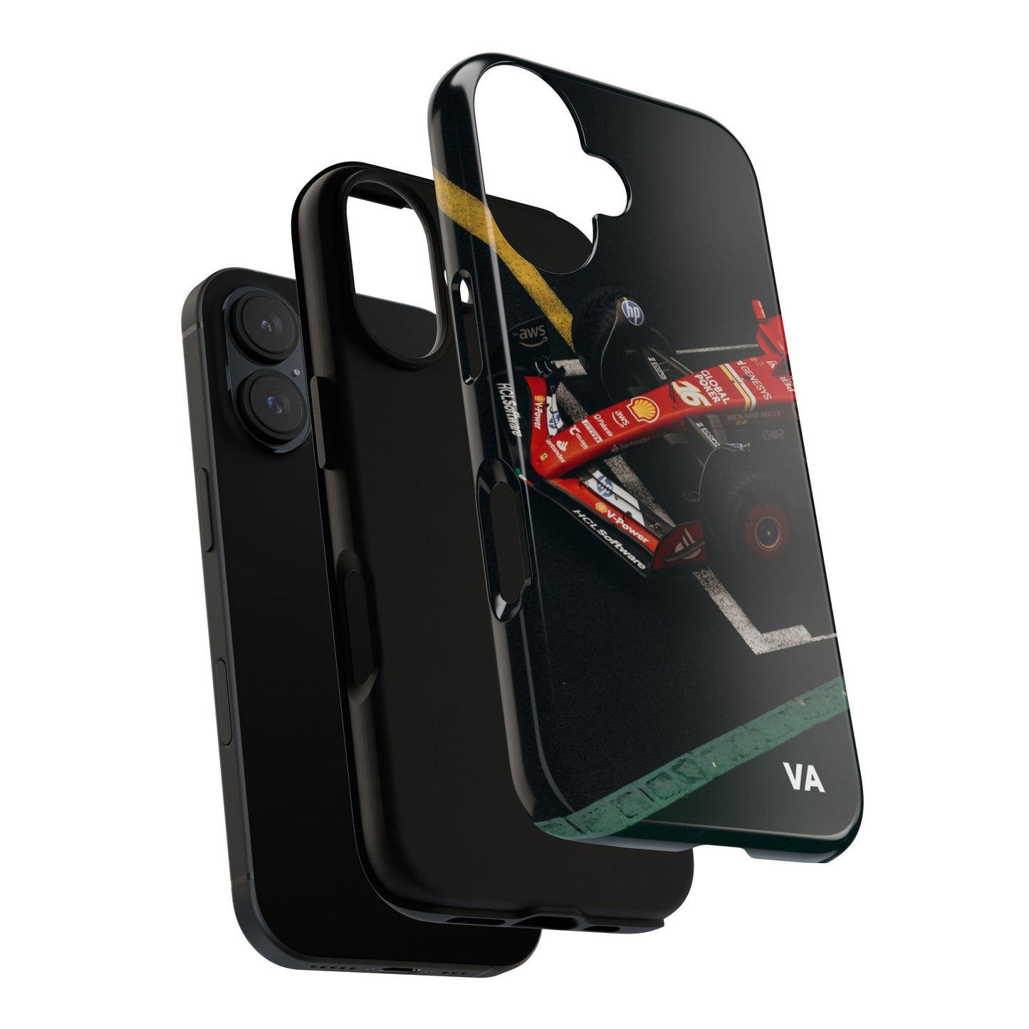 Personalized Racing Phone Case | Ferrari F1 Inspired Tough Cover for iPhone & Samsung | Motorsport Gift for Formula One Fans