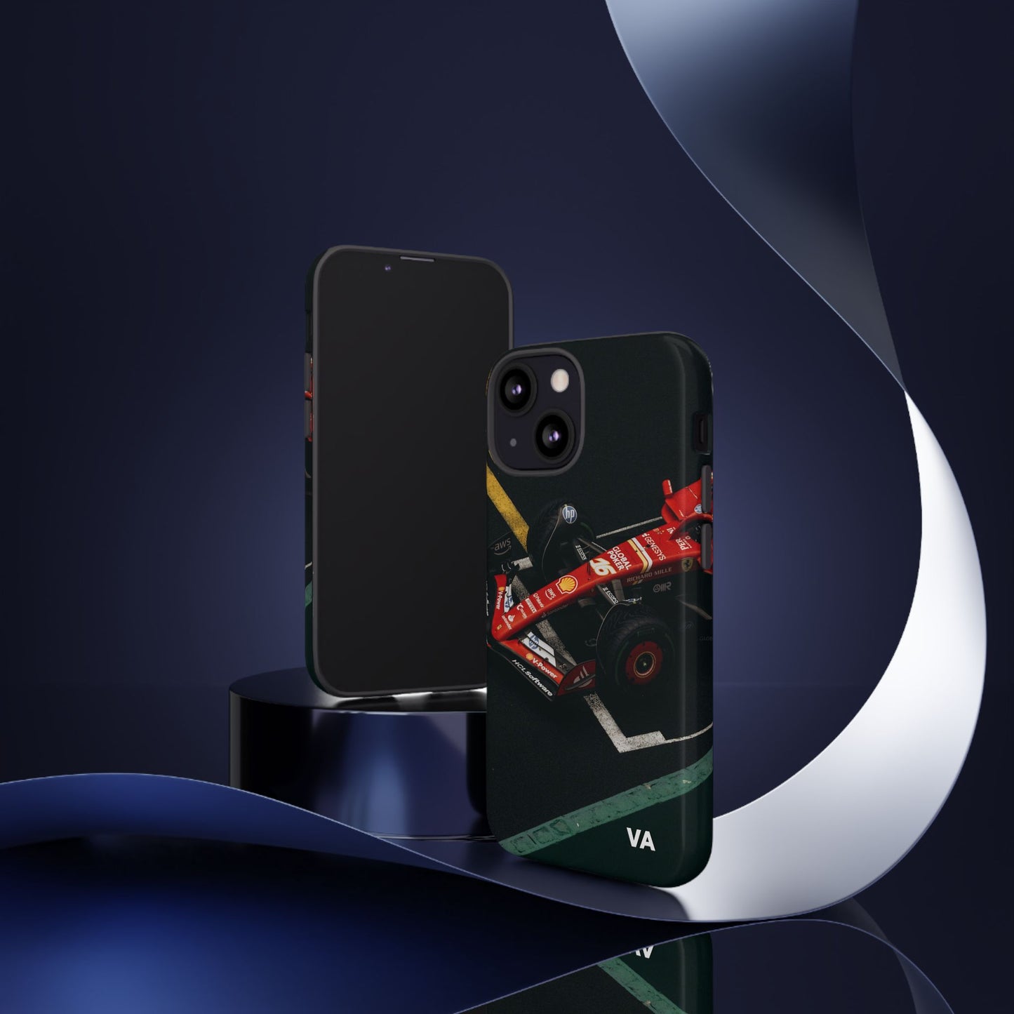 Personalized Racing Phone Case | Ferrari F1 Inspired Tough Cover for iPhone & Samsung | Motorsport Gift for Formula One Fans