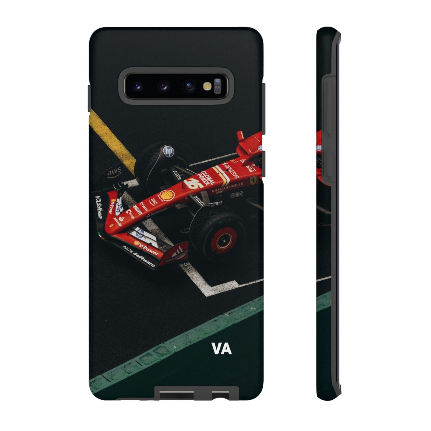 Personalized Racing Phone Case | Ferrari F1 Inspired Tough Cover for iPhone & Samsung | Motorsport Gift for Formula One Fans