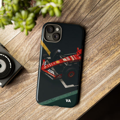Personalized Racing Phone Case | Ferrari F1 Inspired Tough Cover for iPhone & Samsung | Motorsport Gift for Formula One Fans