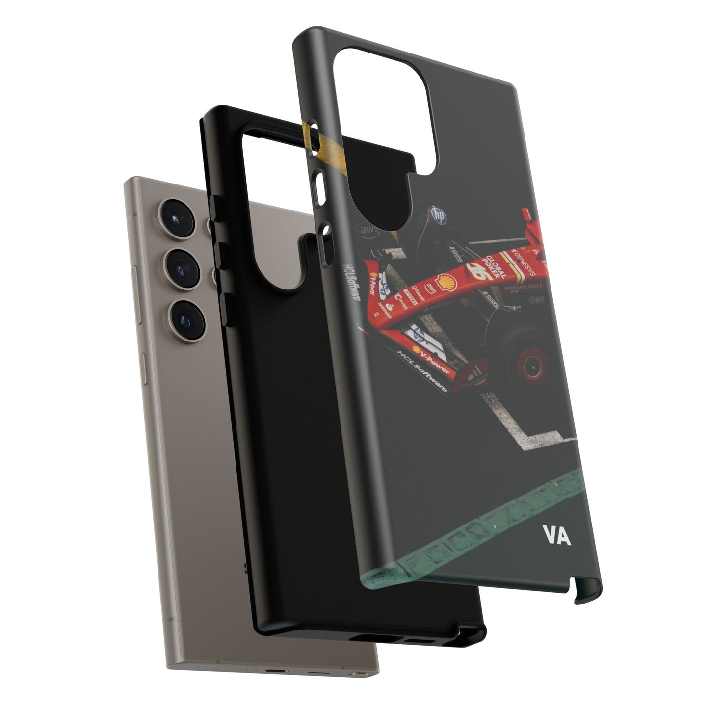 Personalized Racing Phone Case | Ferrari F1 Inspired Tough Cover for iPhone & Samsung | Motorsport Gift for Formula One Fans