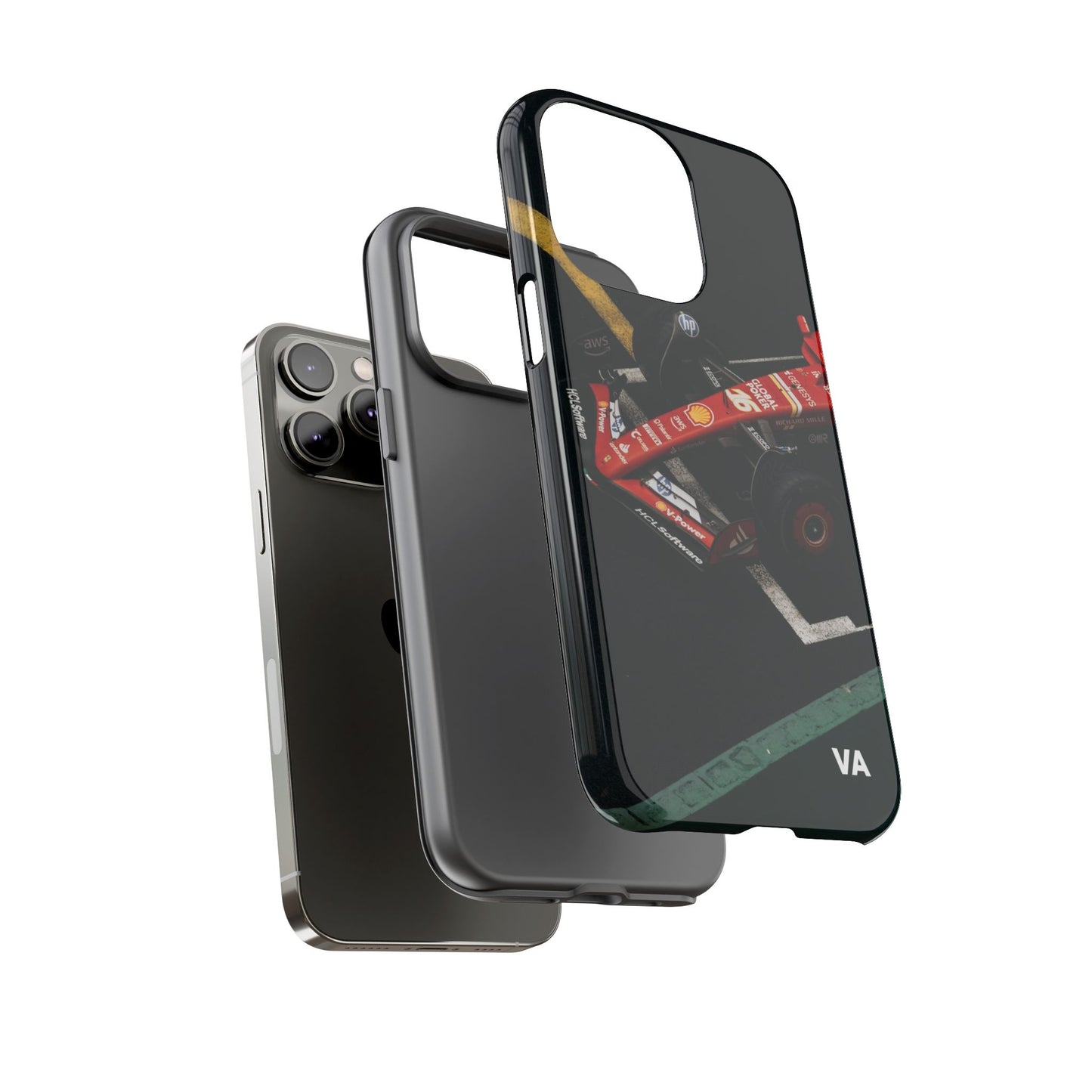 Personalized Racing Phone Case | Ferrari F1 Inspired Tough Cover for iPhone & Samsung | Motorsport Gift for Formula One Fans