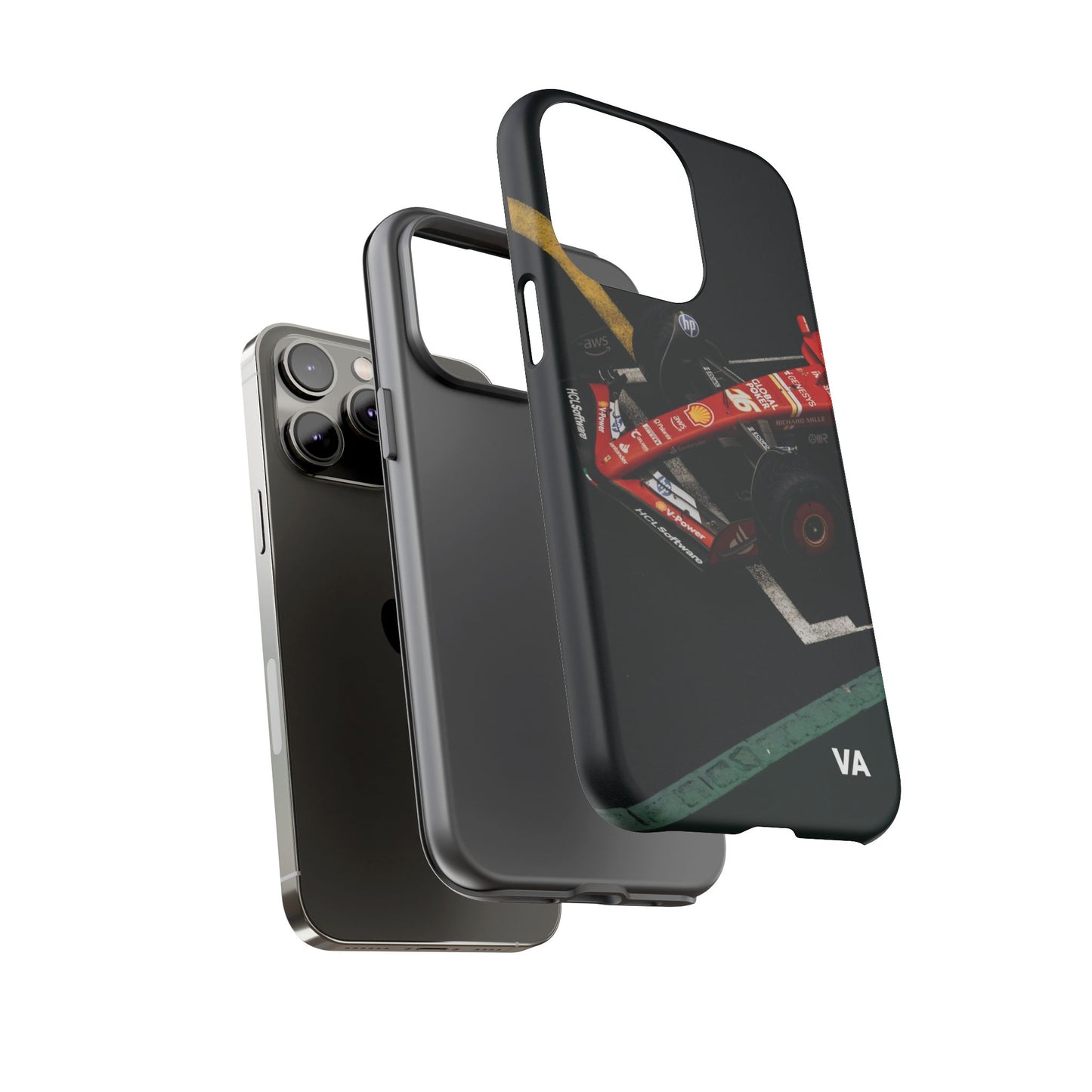 Personalized Racing Phone Case | Ferrari F1 Inspired Tough Cover for iPhone & Samsung | Motorsport Gift for Formula One Fans