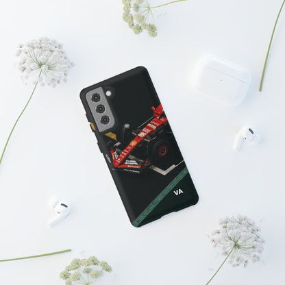 Personalized Racing Phone Case | Ferrari F1 Inspired Tough Cover for iPhone & Samsung | Motorsport Gift for Formula One Fans