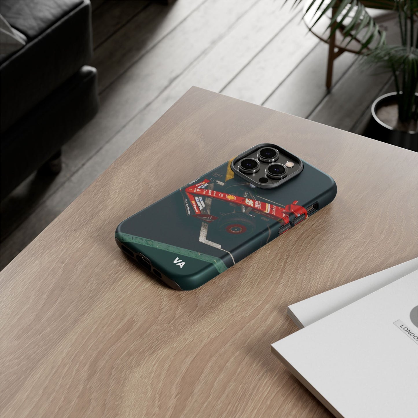 Personalized Racing Phone Case | Ferrari F1 Inspired Tough Cover for iPhone & Samsung | Motorsport Gift for Formula One Fans