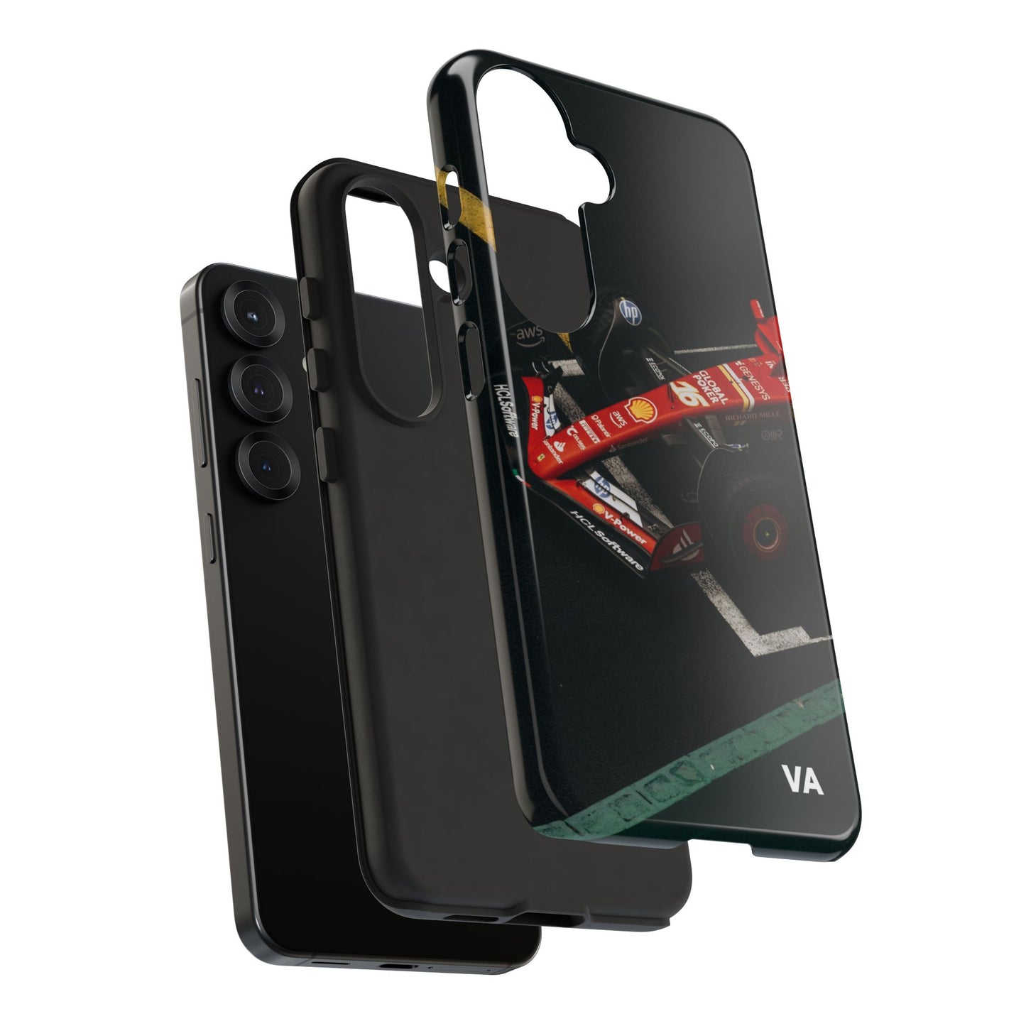 Personalized Racing Phone Case | Ferrari F1 Inspired Tough Cover for iPhone & Samsung | Motorsport Gift for Formula One Fans