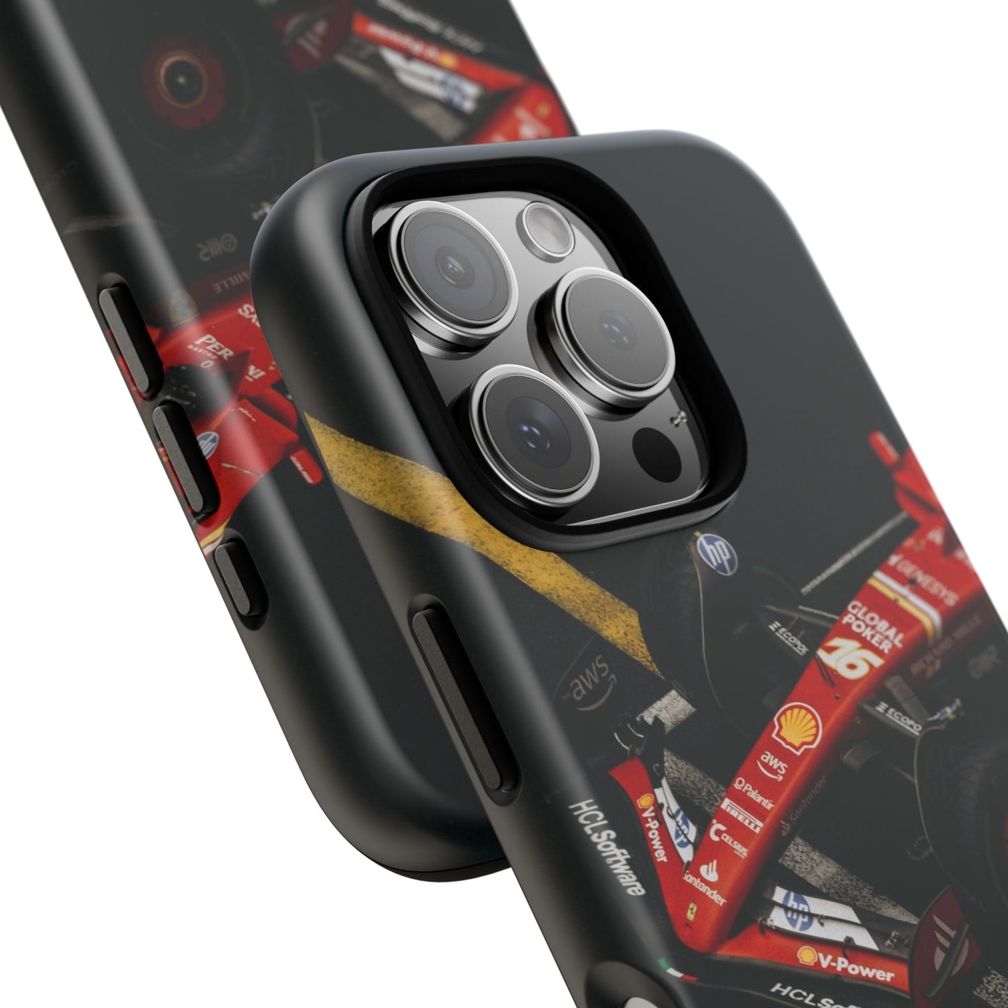 Personalized Racing Phone Case | Ferrari F1 Inspired Tough Cover for iPhone & Samsung | Motorsport Gift for Formula One Fans