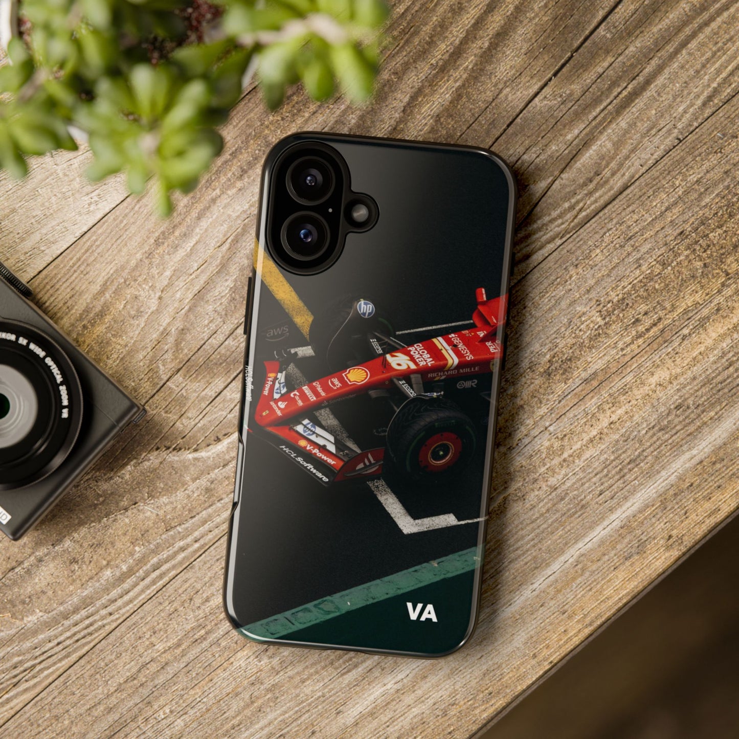 Personalized Racing Phone Case | Ferrari F1 Inspired Tough Cover for iPhone & Samsung | Motorsport Gift for Formula One Fans