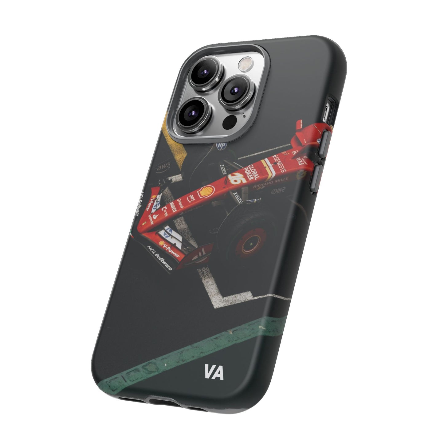 Personalized Racing Phone Case | Ferrari F1 Inspired Tough Cover for iPhone & Samsung | Motorsport Gift for Formula One Fans