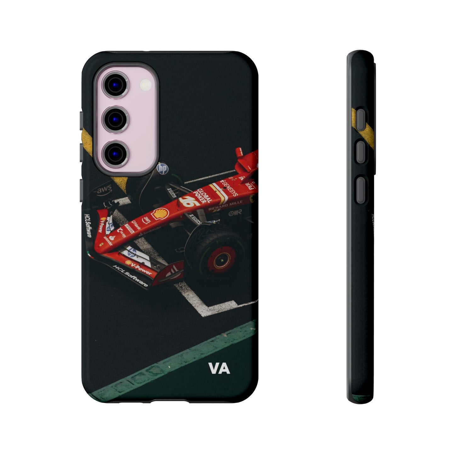 Personalized Racing Phone Case | Ferrari F1 Inspired Tough Cover for iPhone & Samsung | Motorsport Gift for Formula One Fans