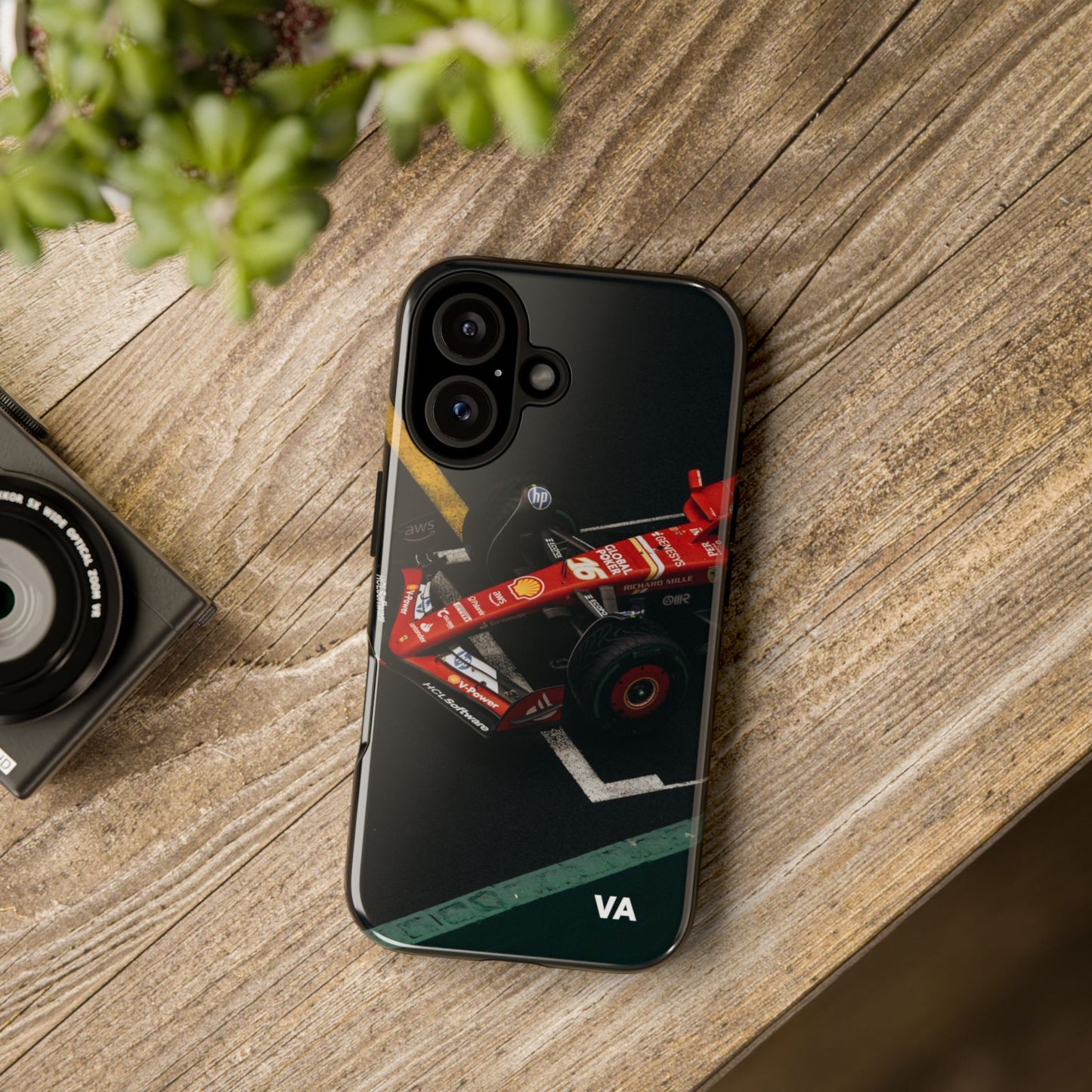 Personalized Racing Phone Case | Ferrari F1 Inspired Tough Cover for iPhone & Samsung | Motorsport Gift for Formula One Fans