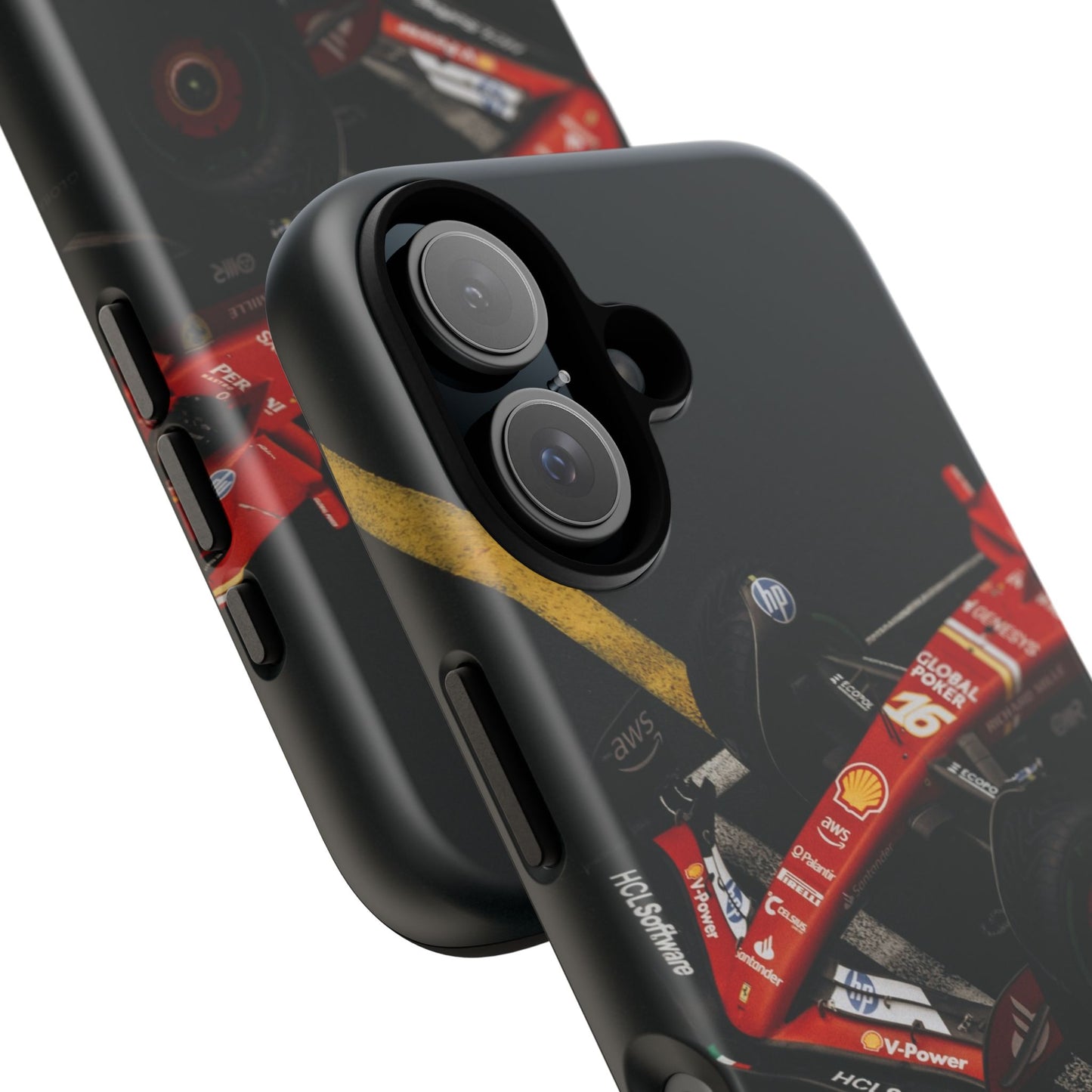 Personalized Racing Phone Case | Ferrari F1 Inspired Tough Cover for iPhone & Samsung | Motorsport Gift for Formula One Fans