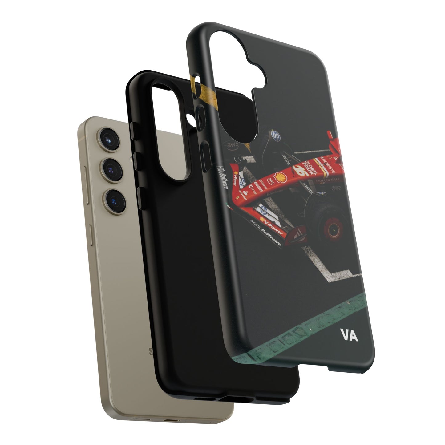 Personalized Racing Phone Case | Ferrari F1 Inspired Tough Cover for iPhone & Samsung | Motorsport Gift for Formula One Fans
