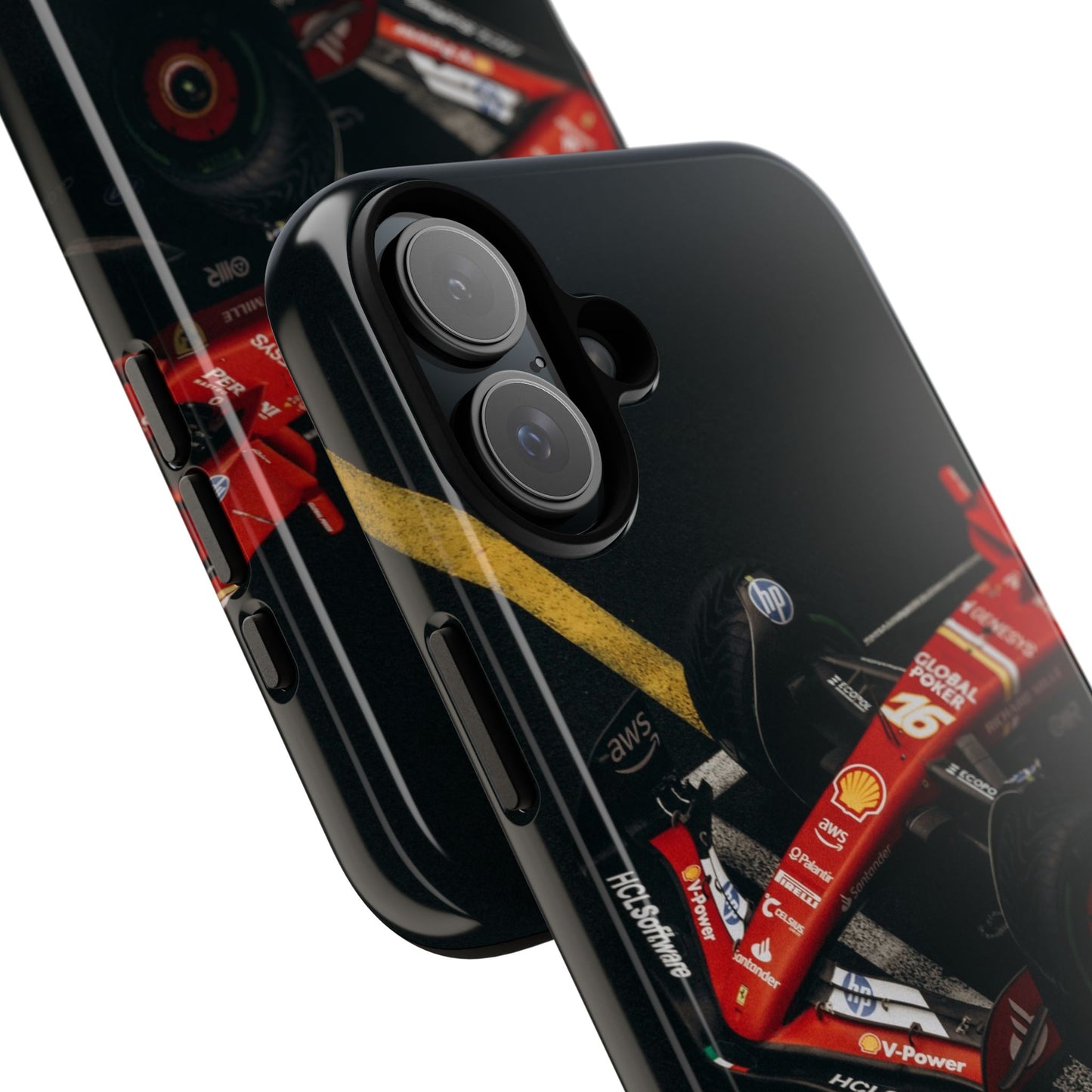 Personalized Racing Phone Case | Ferrari F1 Inspired Tough Cover for iPhone & Samsung | Motorsport Gift for Formula One Fans