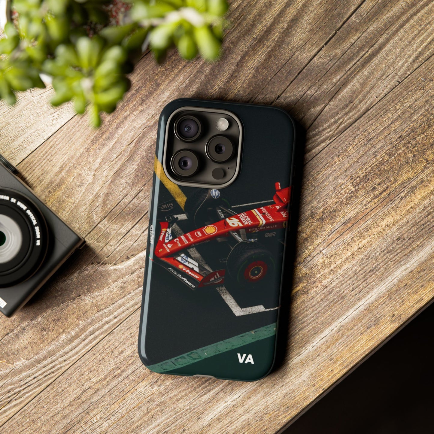 Personalized Racing Phone Case | Ferrari F1 Inspired Tough Cover for iPhone & Samsung | Motorsport Gift for Formula One Fans