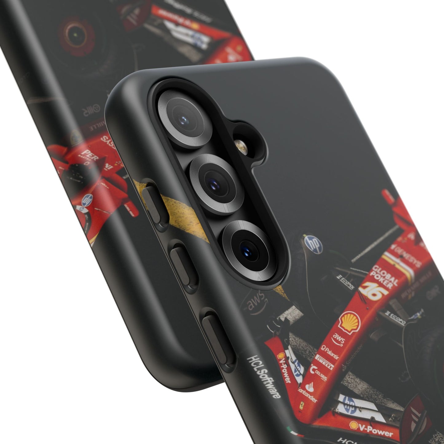 Personalized Racing Phone Case | Ferrari F1 Inspired Tough Cover for iPhone & Samsung | Motorsport Gift for Formula One Fans