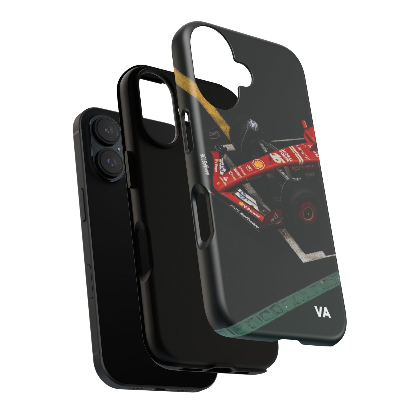 Personalized Racing Phone Case | Ferrari F1 Inspired Tough Cover for iPhone & Samsung | Motorsport Gift for Formula One Fans
