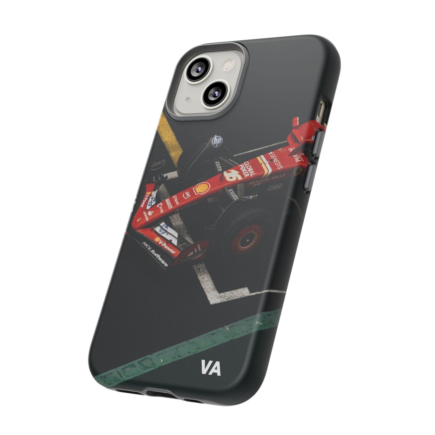Personalized Racing Phone Case | Ferrari F1 Inspired Tough Cover for iPhone & Samsung | Motorsport Gift for Formula One Fans