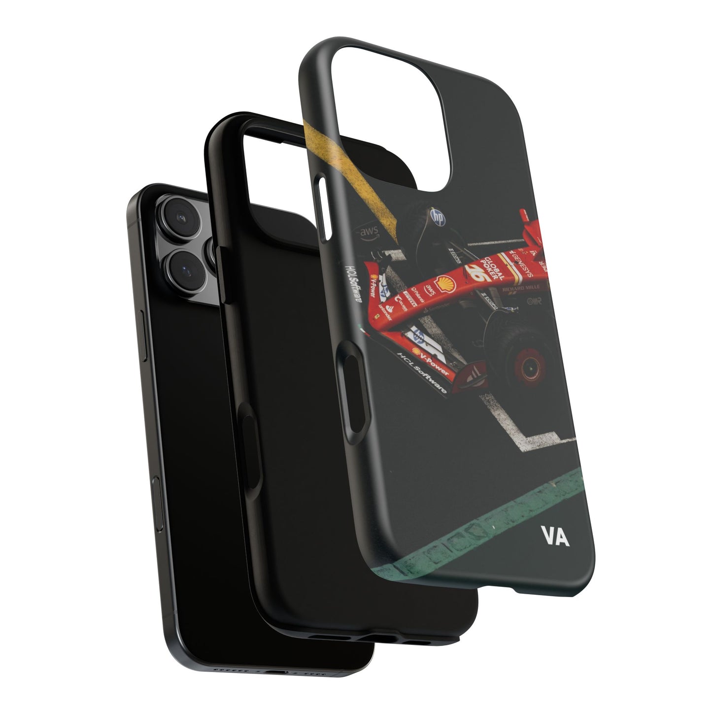 Personalized Racing Phone Case | Ferrari F1 Inspired Tough Cover for iPhone & Samsung | Motorsport Gift for Formula One Fans